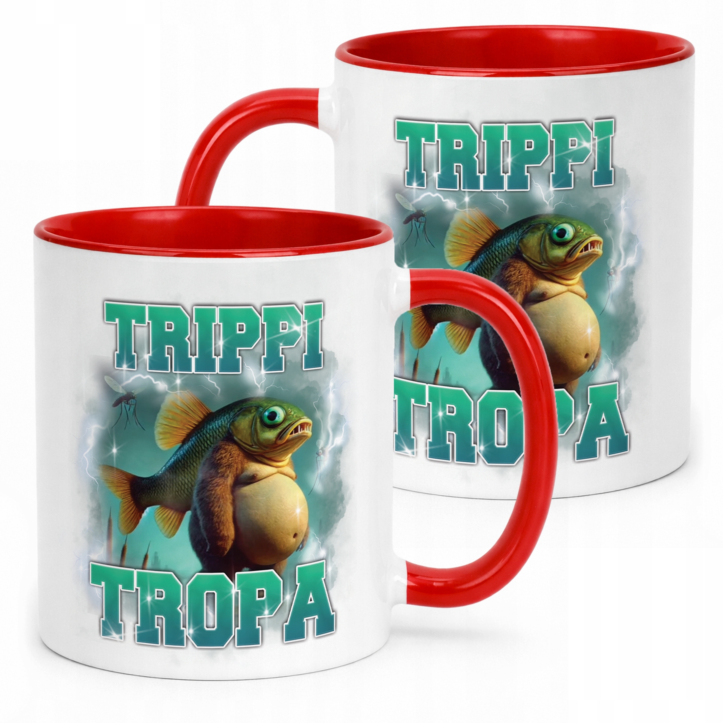 Kubek ceramiczny BRAINROT Trippi Troppi Memy Zabawny TikTok Viral