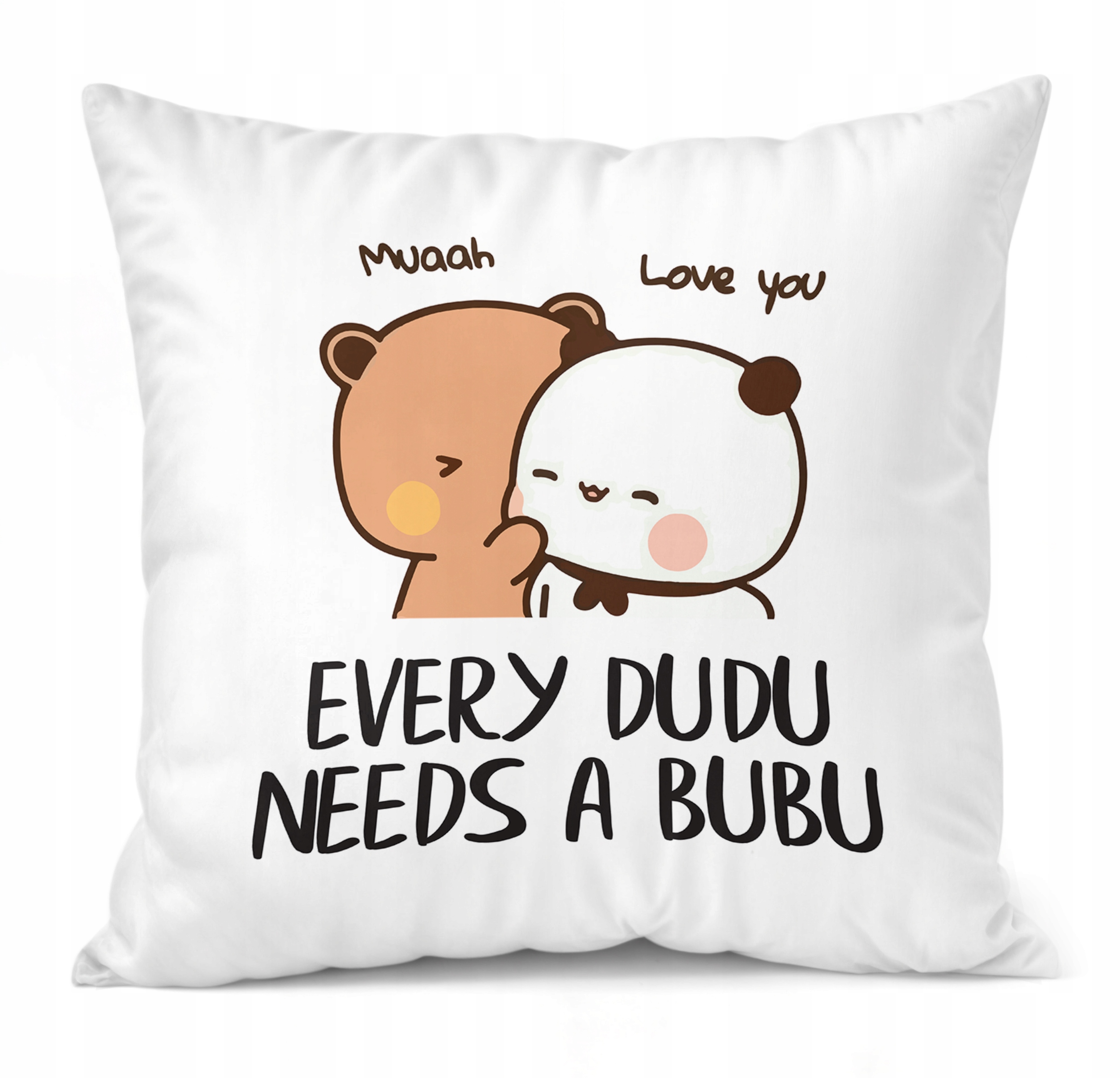 Zestaw Kubek + Poduszka 38×38 cm Walentynki Bubu i Dudu Dla Pary Prezent