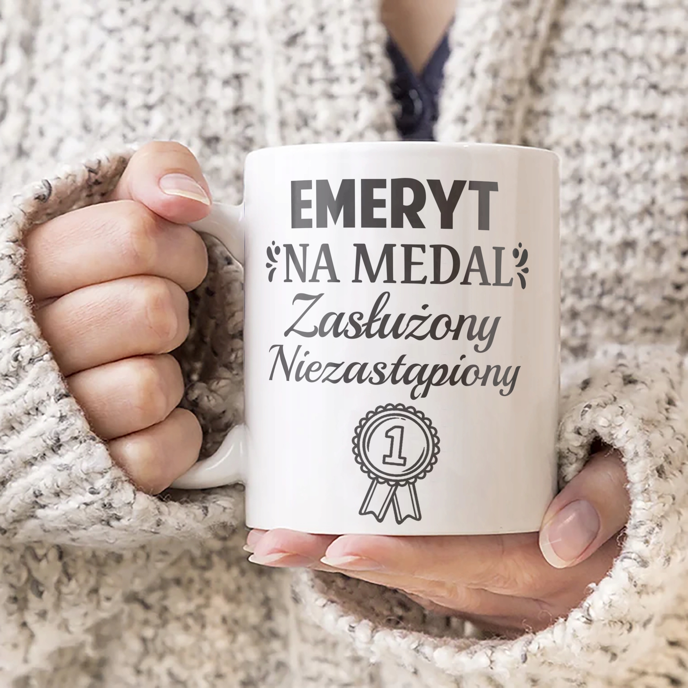Kubek ceramiczny z okazji Emerytury Dla Emeryta Prezent Upominek