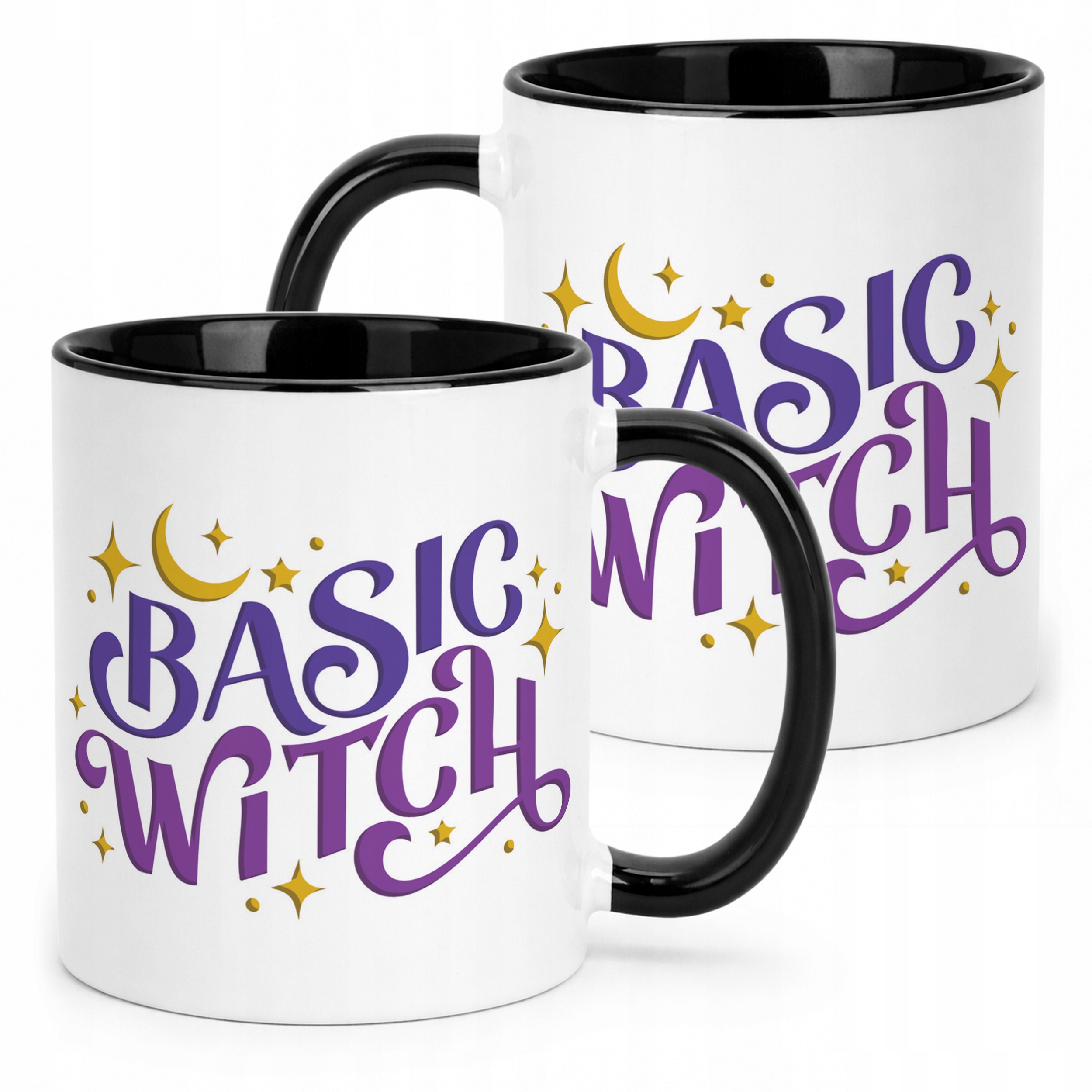 Kubek Czarny Halloween Basic Witch Jesień Wiedźma Prezent Upominek