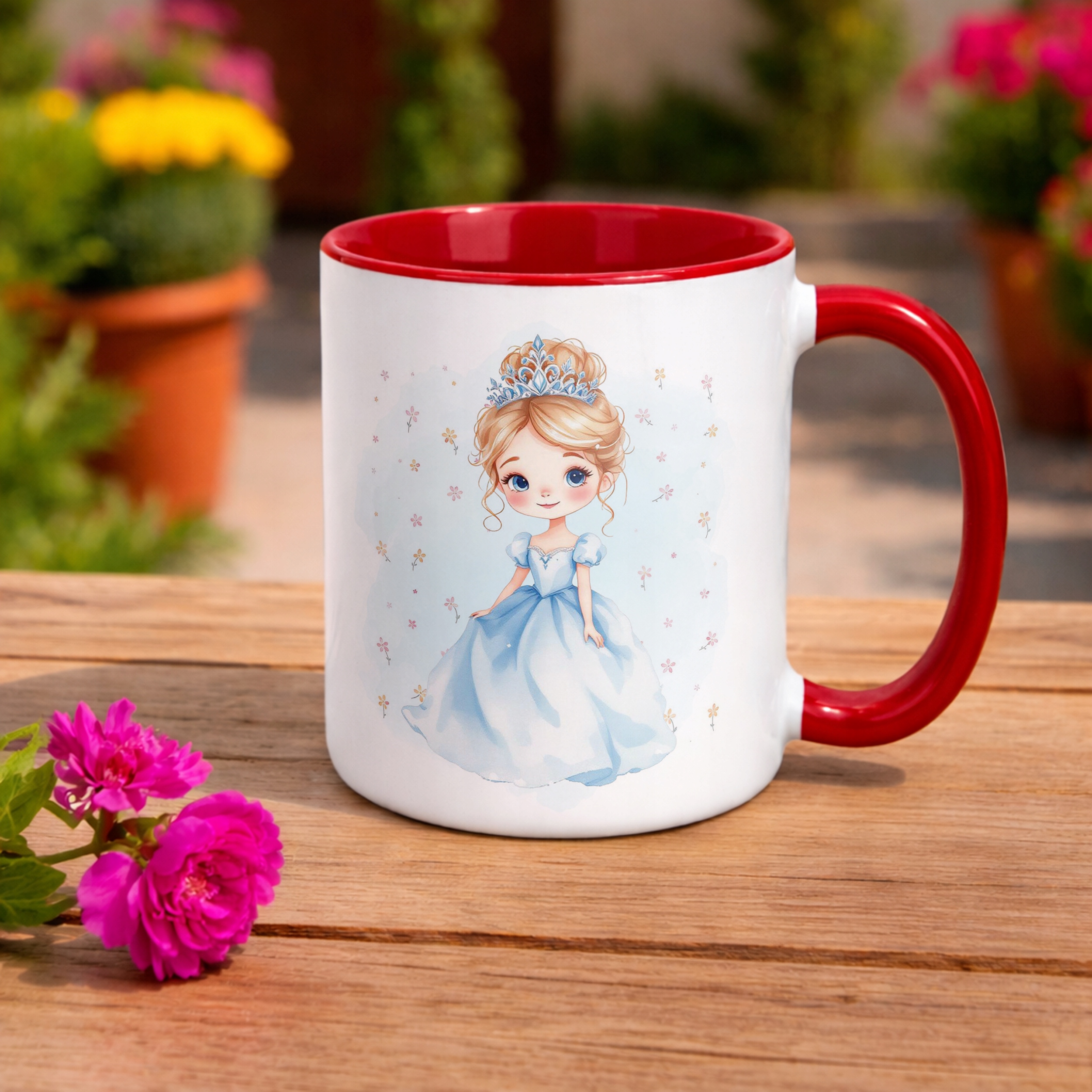 Kubek Czerwony Personalizowany Dzień Kobiet Dla Dziewczynki Prezent