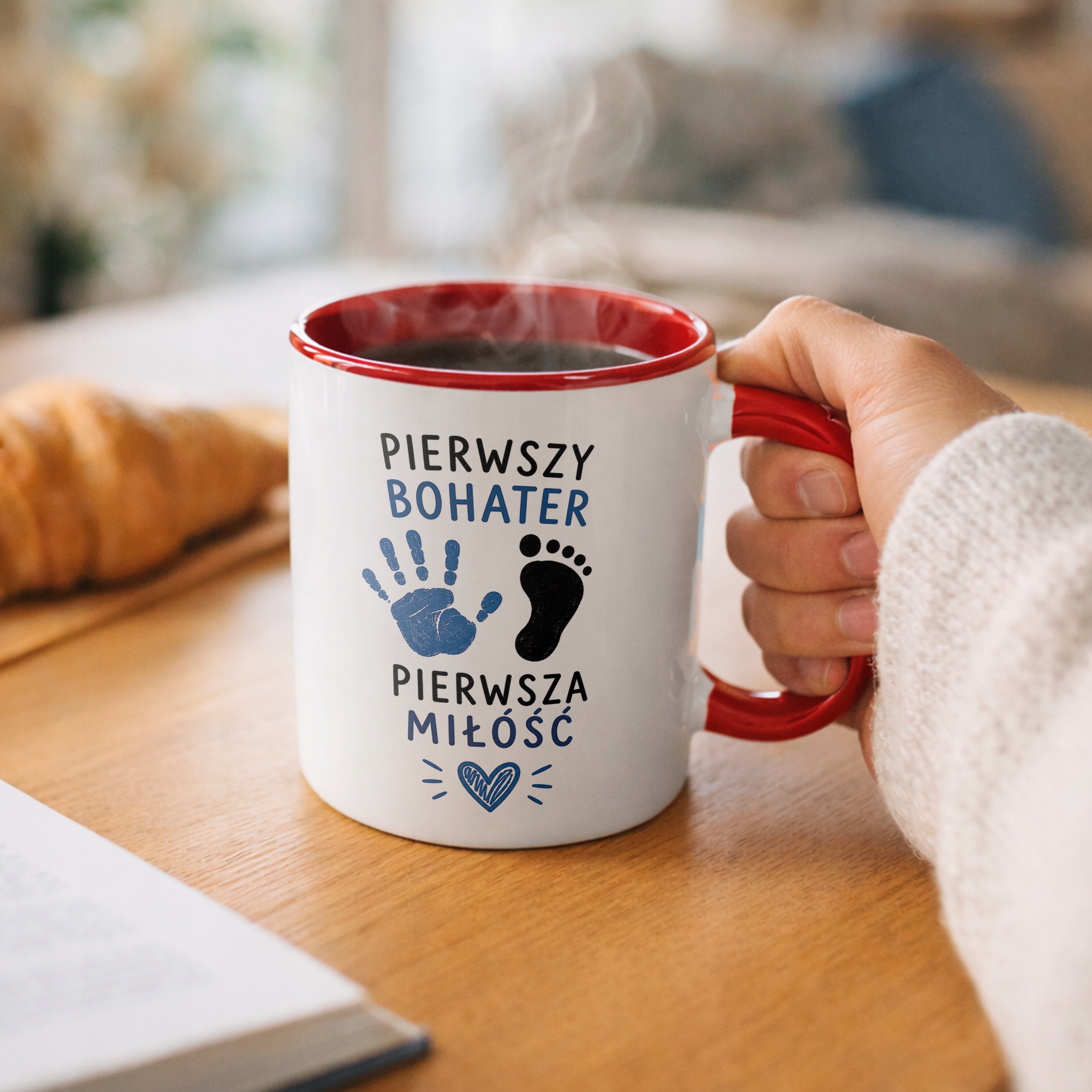 Kubek Czerwony prezent na Dzień Ojca dla taty upominek