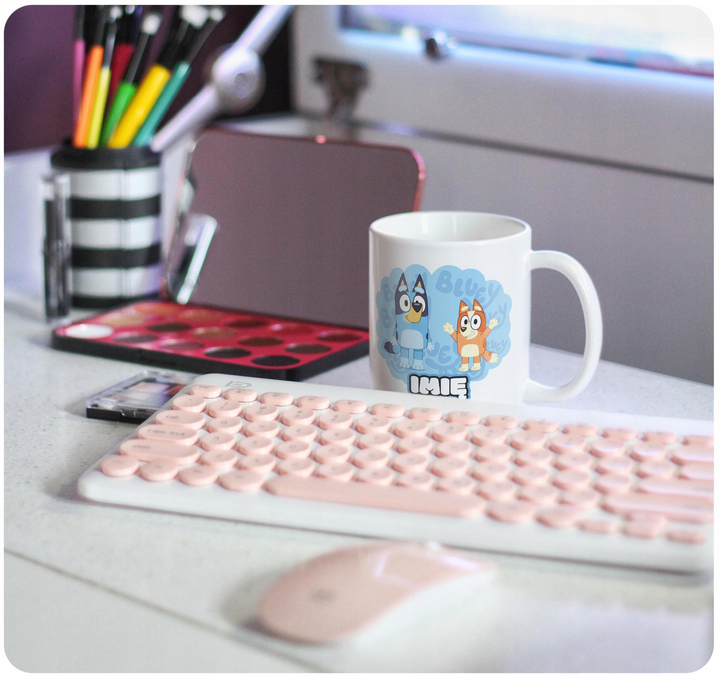 Kubek Bluey Personalizowany z Imieniem Prezent Dla Dziecka