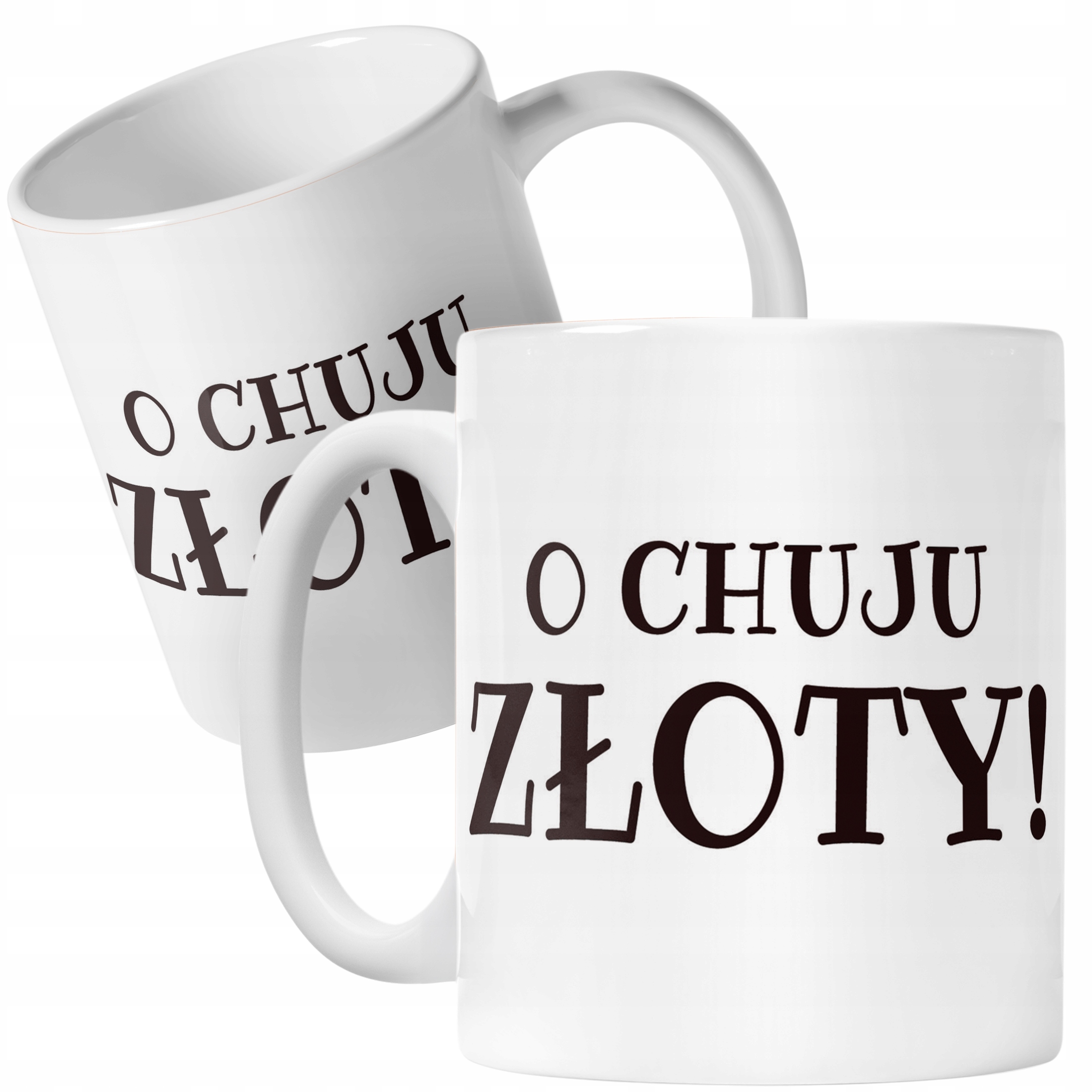 Kubek ceramiczny O Ch*ju Złoty Śmieszny Zabawny Prezent