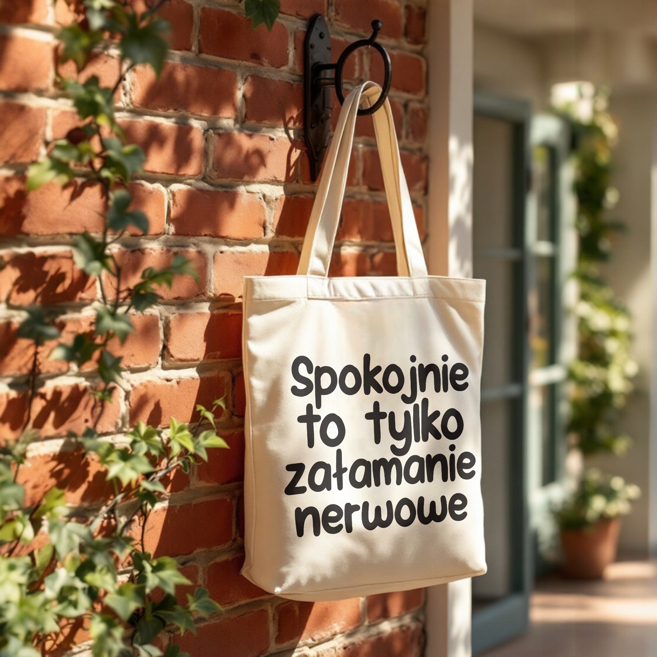 Torba bawełniana premium Spokojnie To Tylko Załamanie Nerwowe Prezent