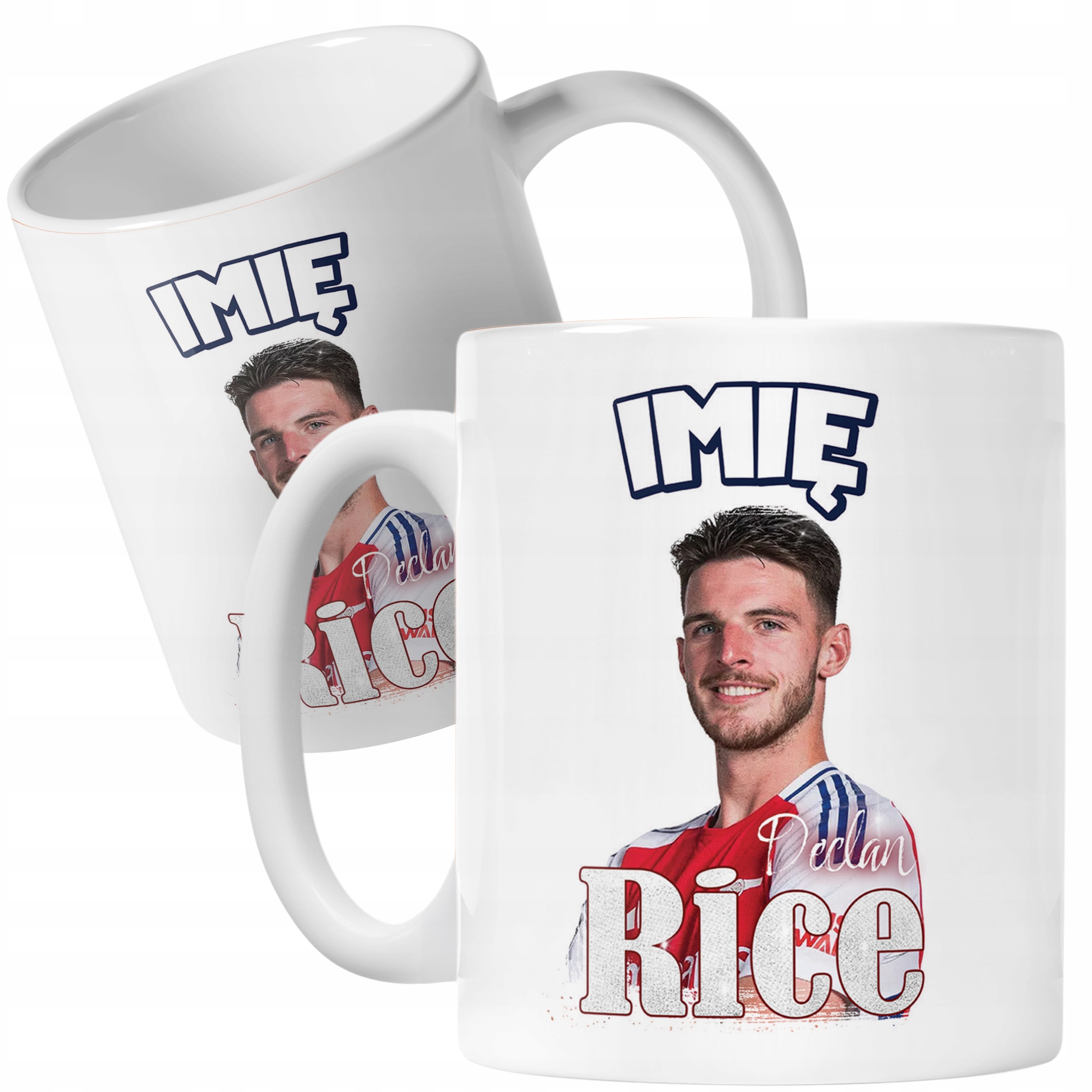 Zestaw personalizowany Kubek + Poduszka Declan Rice Arsenal