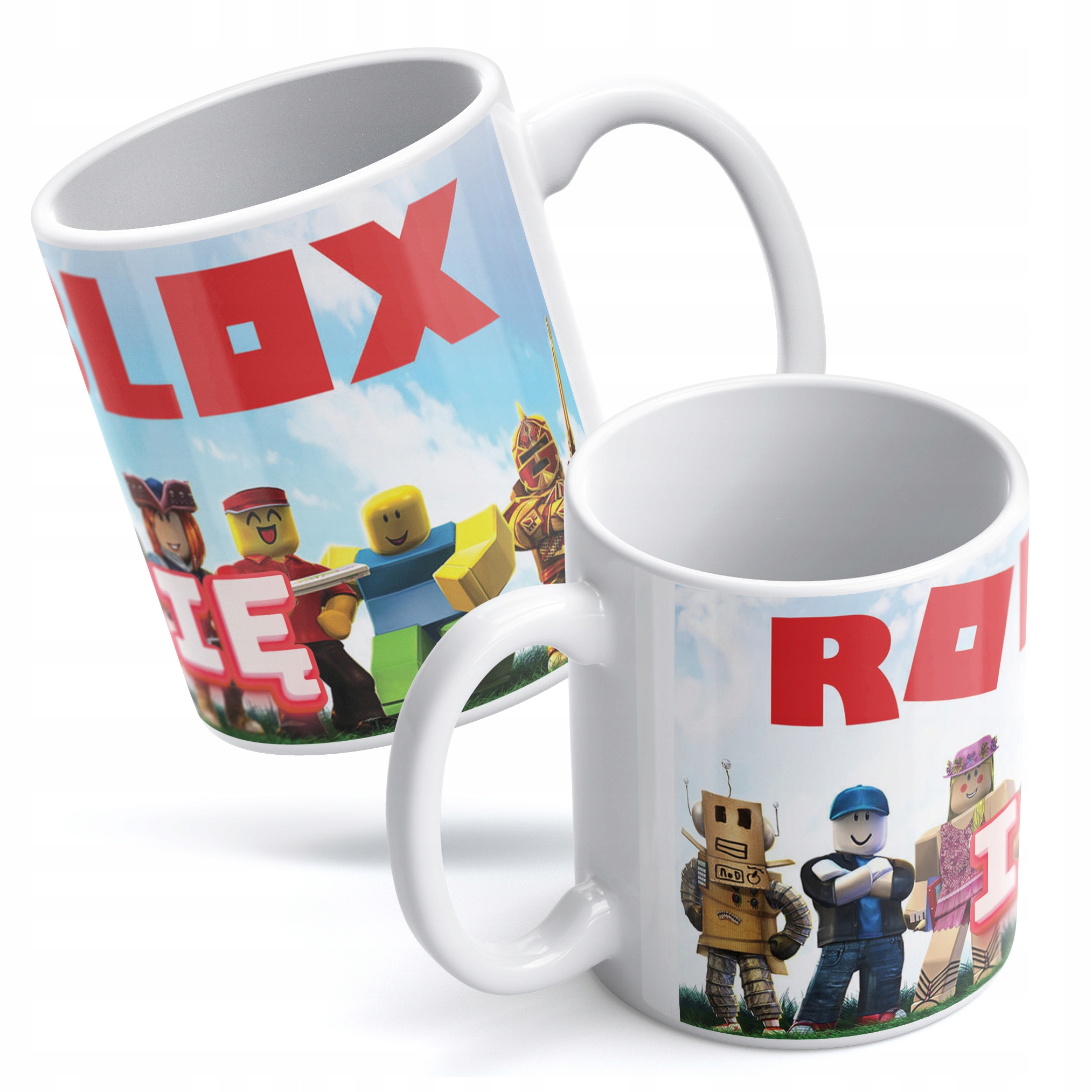 Zestaw Z Imieniem kubek + podkładka pod mysz 22×18 cm ROBLOX Dla Gracza