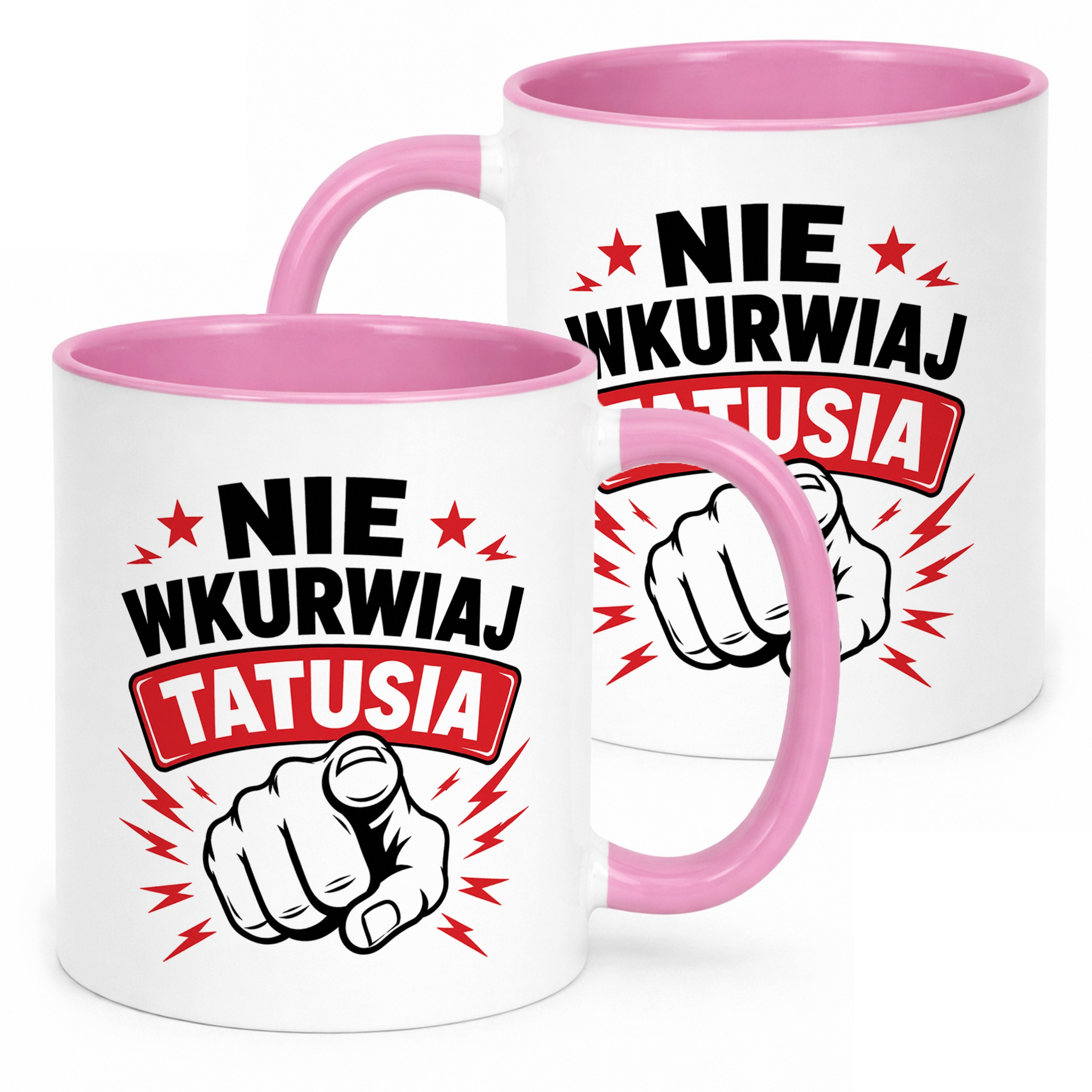 Kubek Różowy prezent dla tatusia na Dzień Ojca upominek