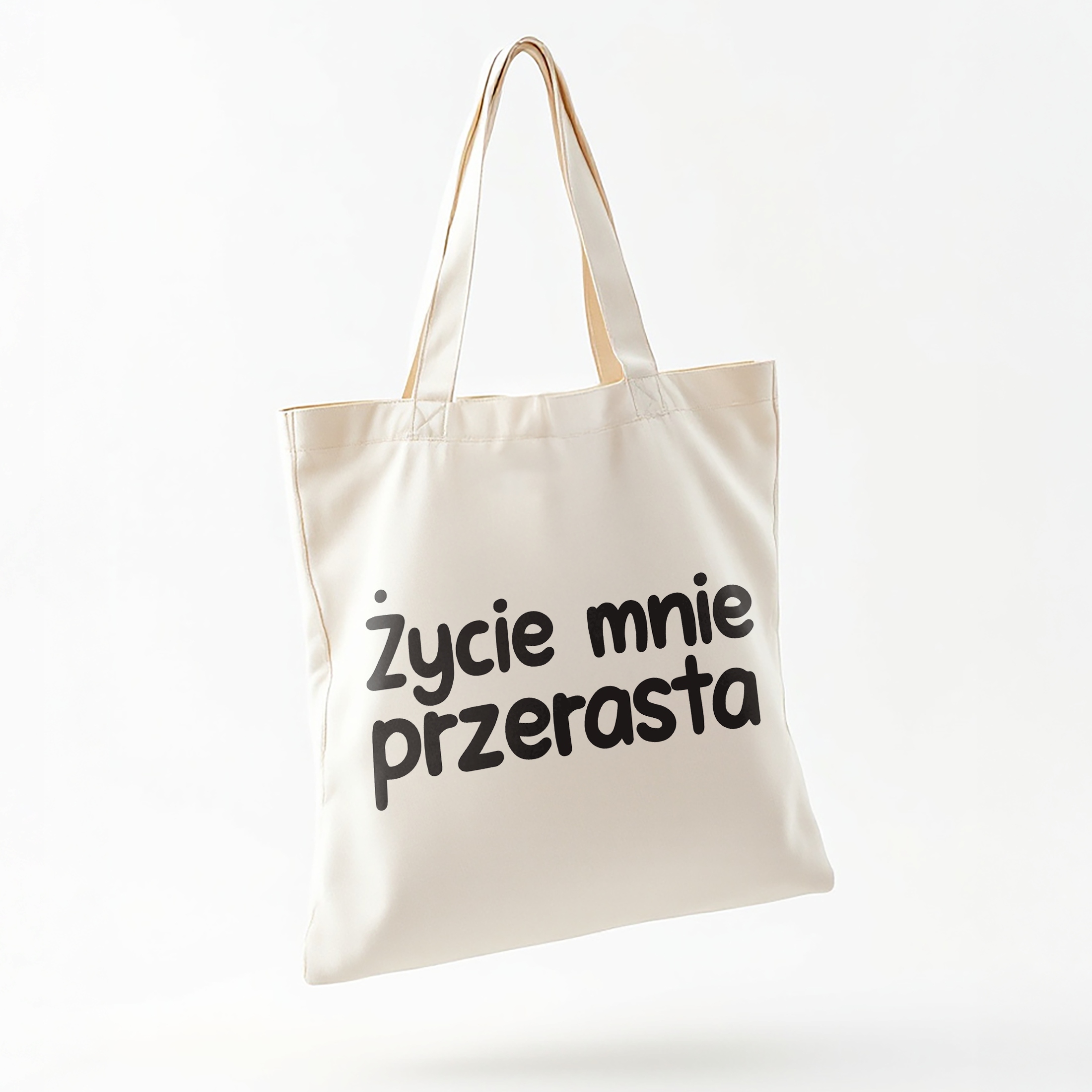 Torba bawełniana na zakupy Życie Mnie Przerasta Zabawny Prezent