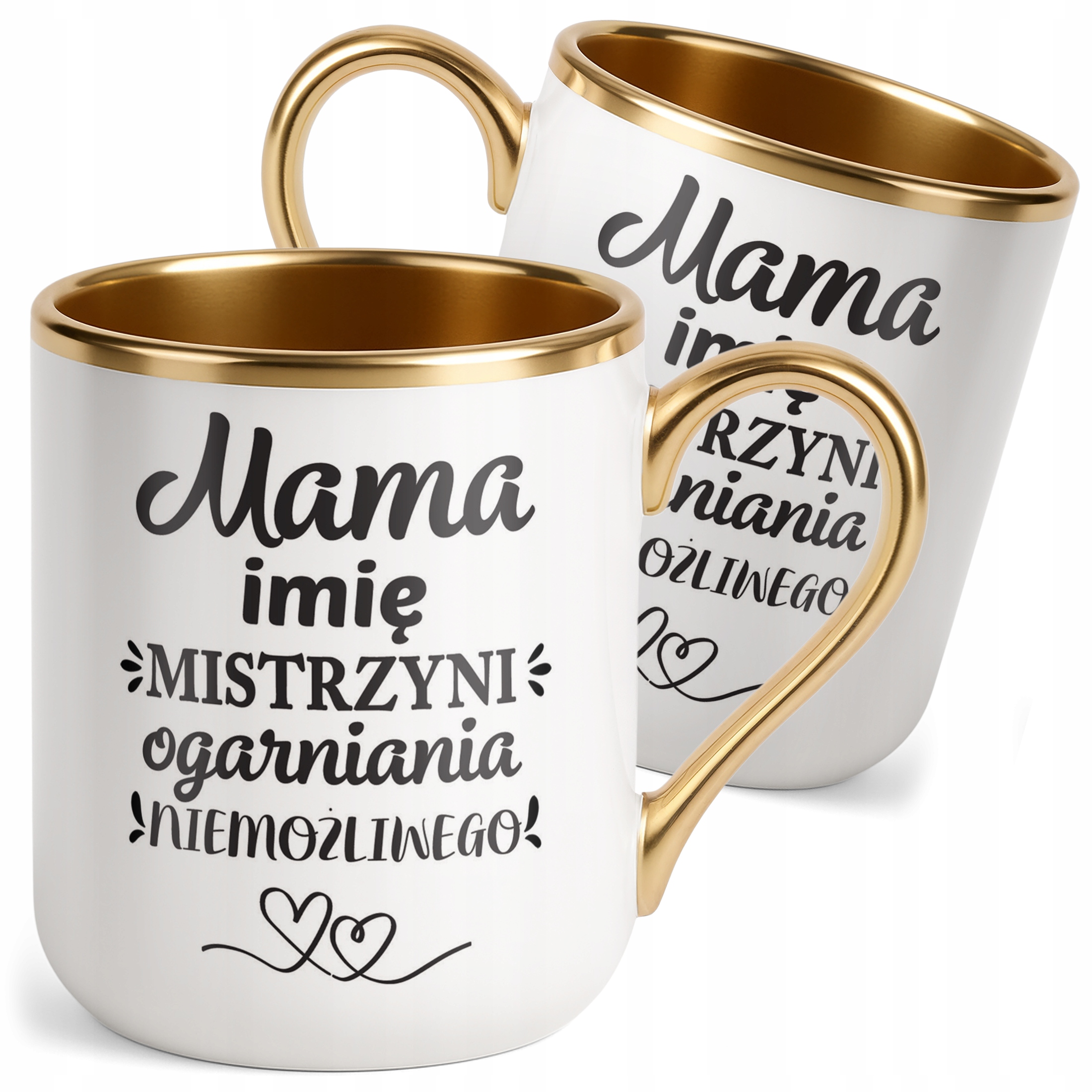 Kubek Premium Złoty Personalizowany Dzień Matki Dla Mamy Prezent Upominek