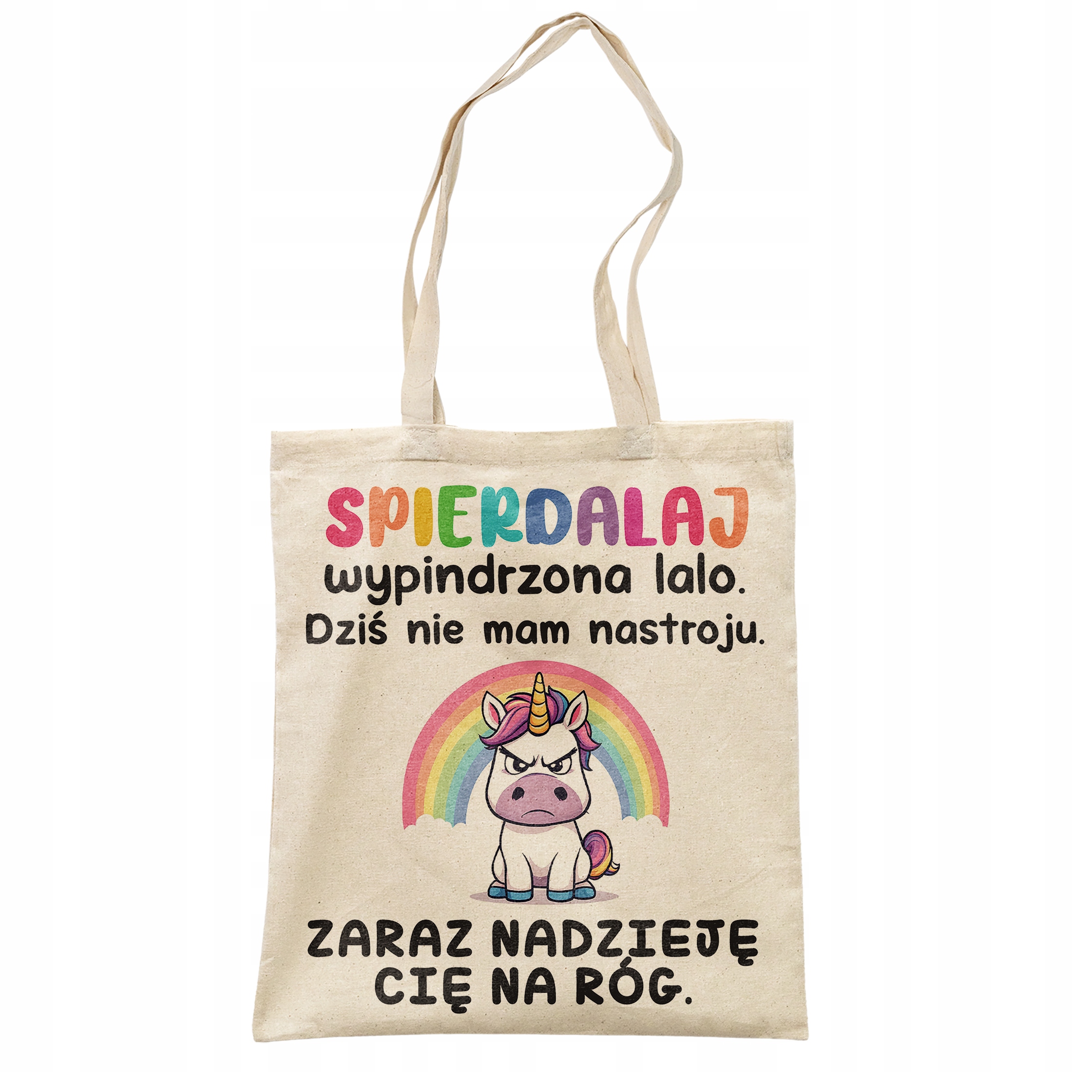Torba bawełniana na zakupy Spie***laj Wypindrzona Lalo Zabawny Prezent