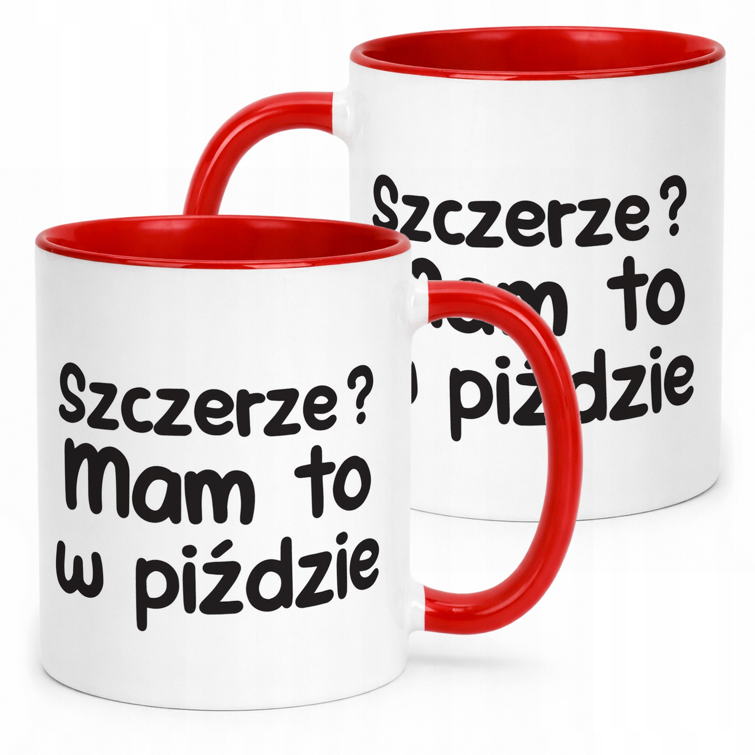 Kubek Czerwony Szczerze Mam To W Pi**zie Śmieszny Zabawny Prezent