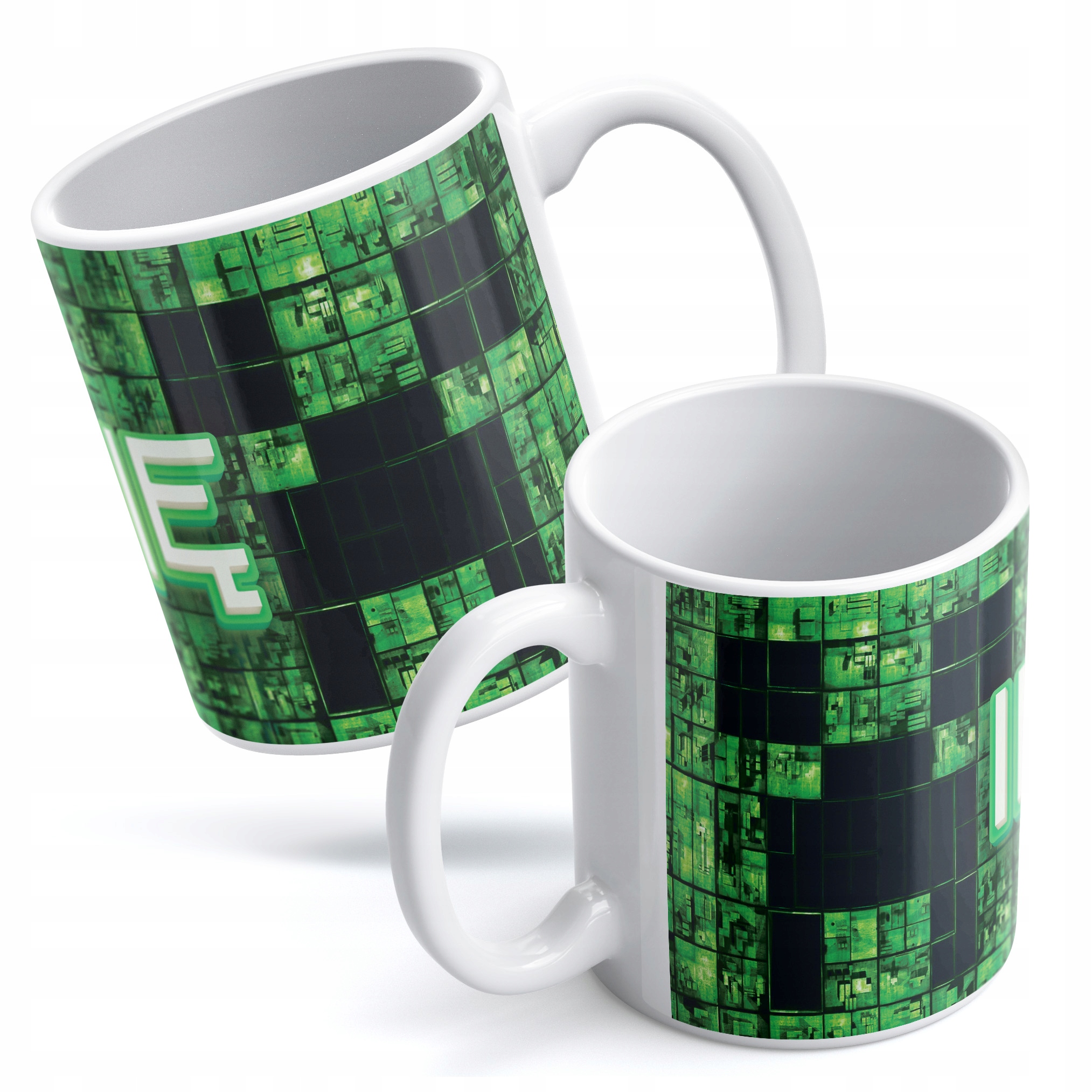 Zestaw Z Imieniem kubek + podkładka pod mysz 22×18 cm MINECRAFT Dla Gracza