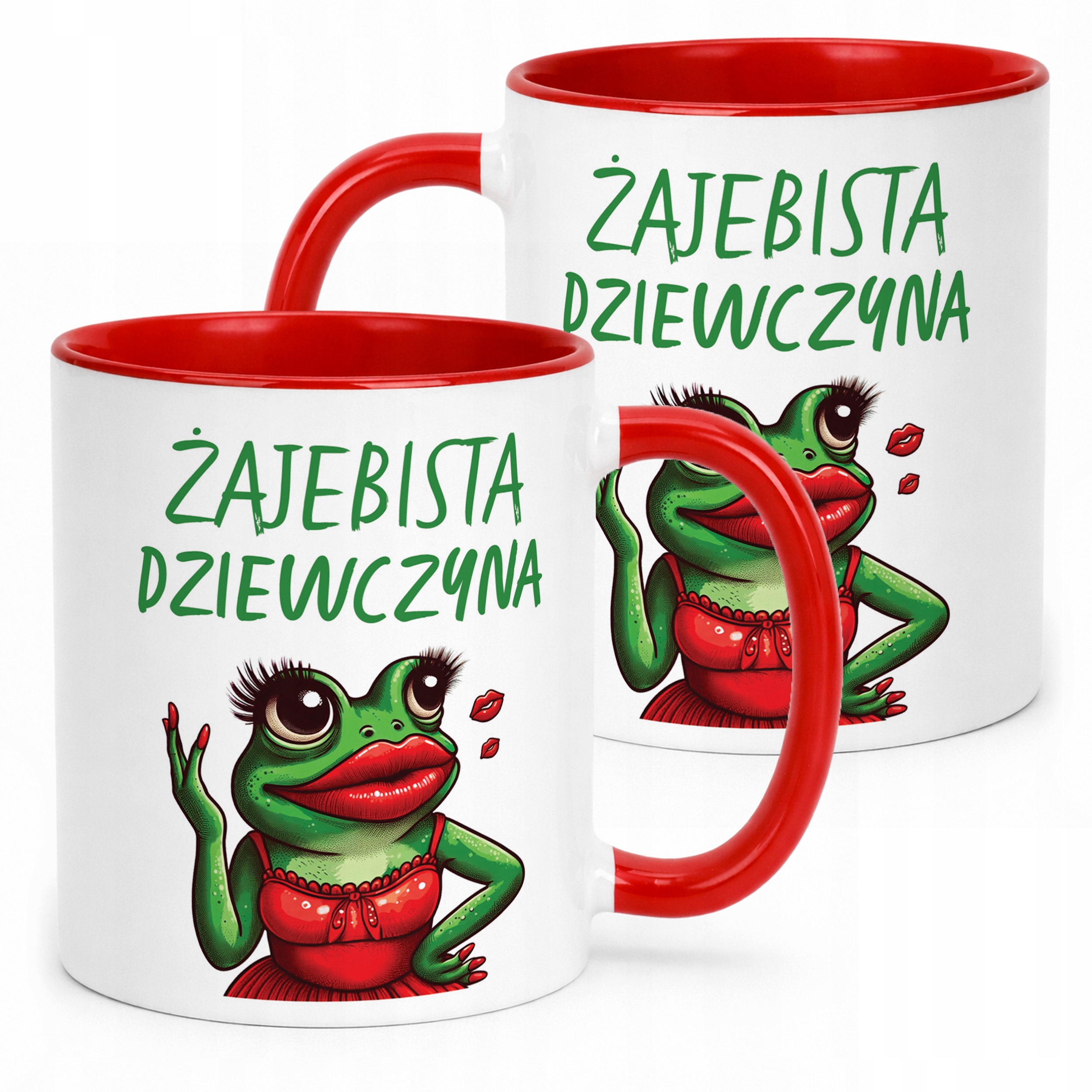 Kubek Czerwony Żajebista Dziewczyna Dzień Kobiet Prezent