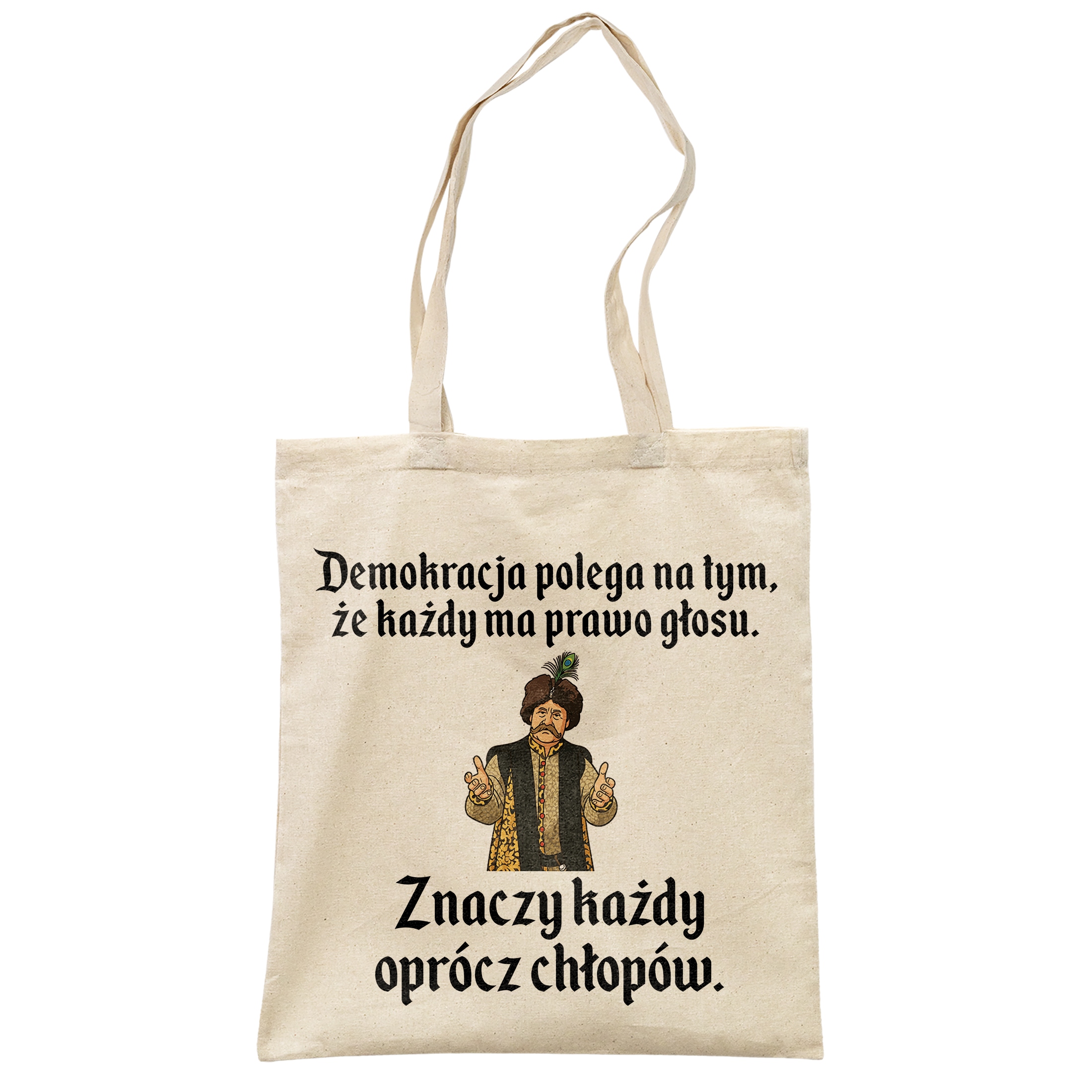 Torba bawełniana na zakupy 1670 Demokracja Polega Na Tym