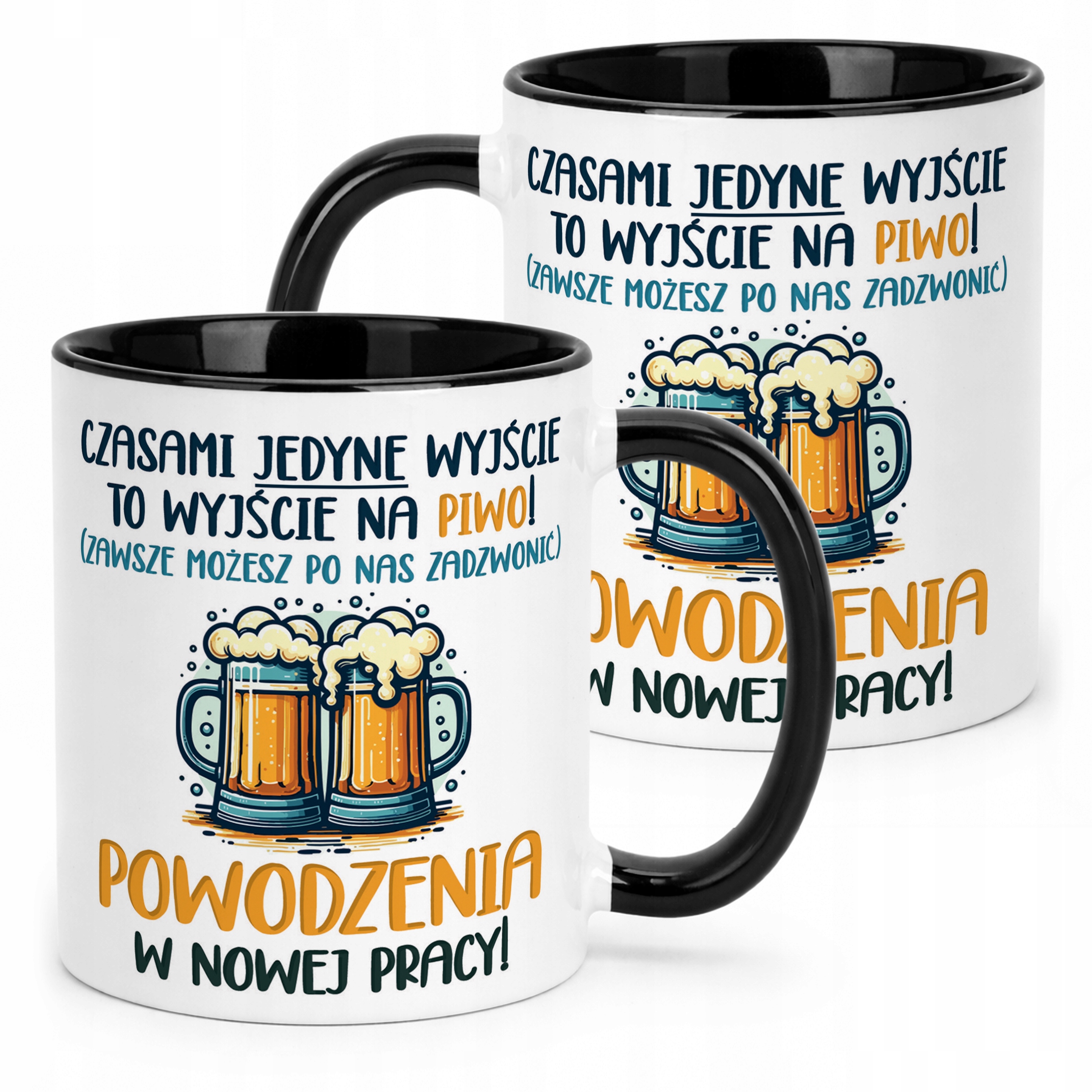 Kubek Czarny Pożeganie Odejście z Pracy Dla Kolegi Koleżanki Prezent