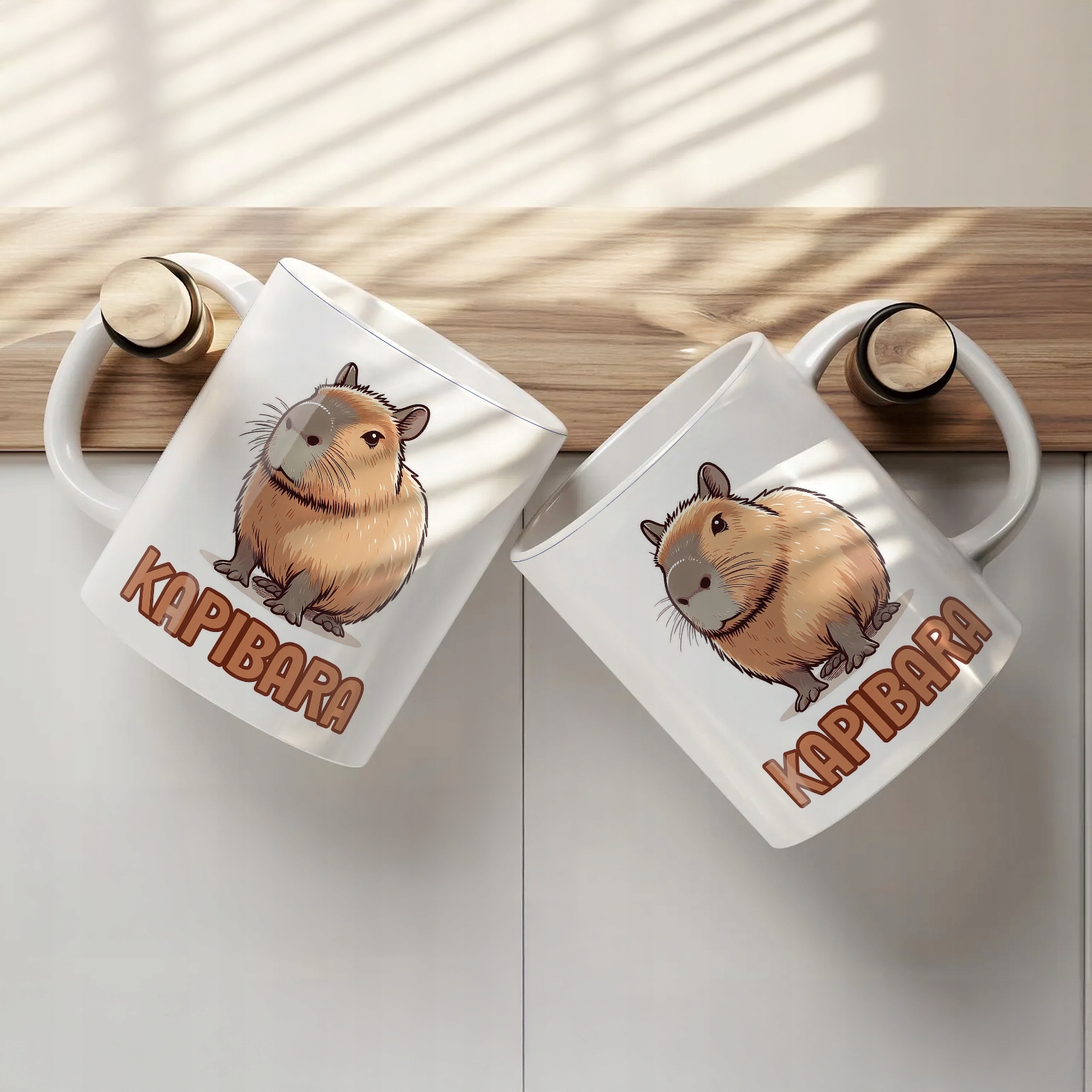 Kubek ceramiczny Kapibara Capybara Zwierzak Słodki Dla Dzieci Prezent