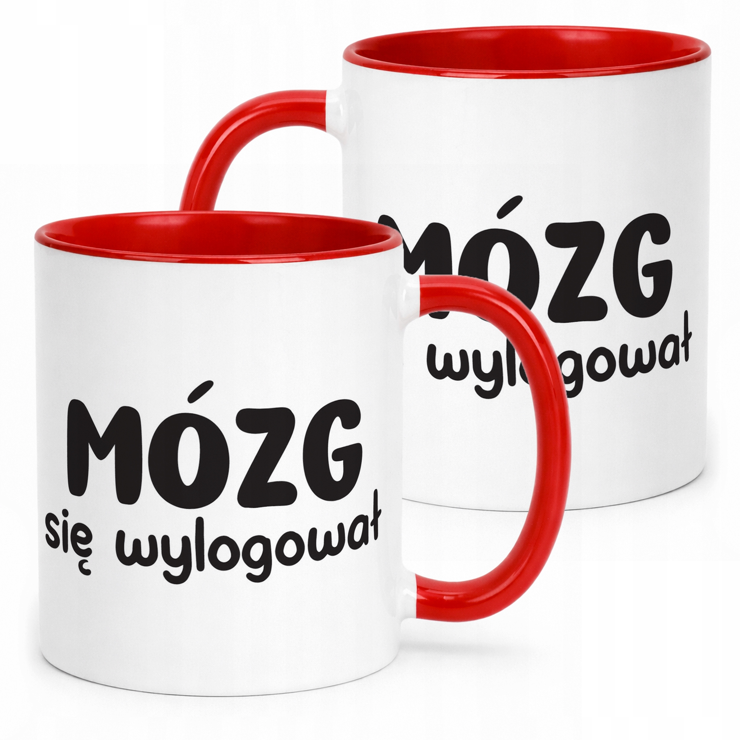 Kubek Czerwony Mózg Się Wylogował Śmieszny Zabawny Prezent