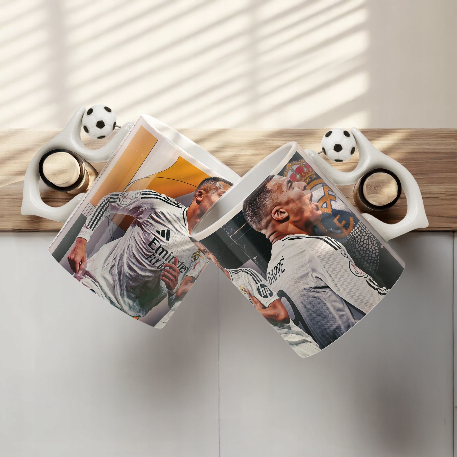 Kubek piłkarski Kylian Mbappe dla fanów Real dla kibica