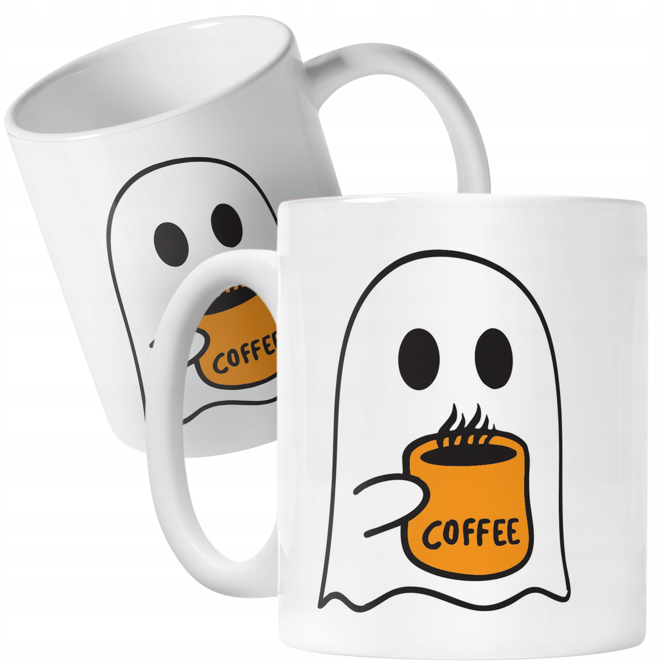 Kubek ceramiczny Halloween Jesień Dynia Duch Prezent Upominek