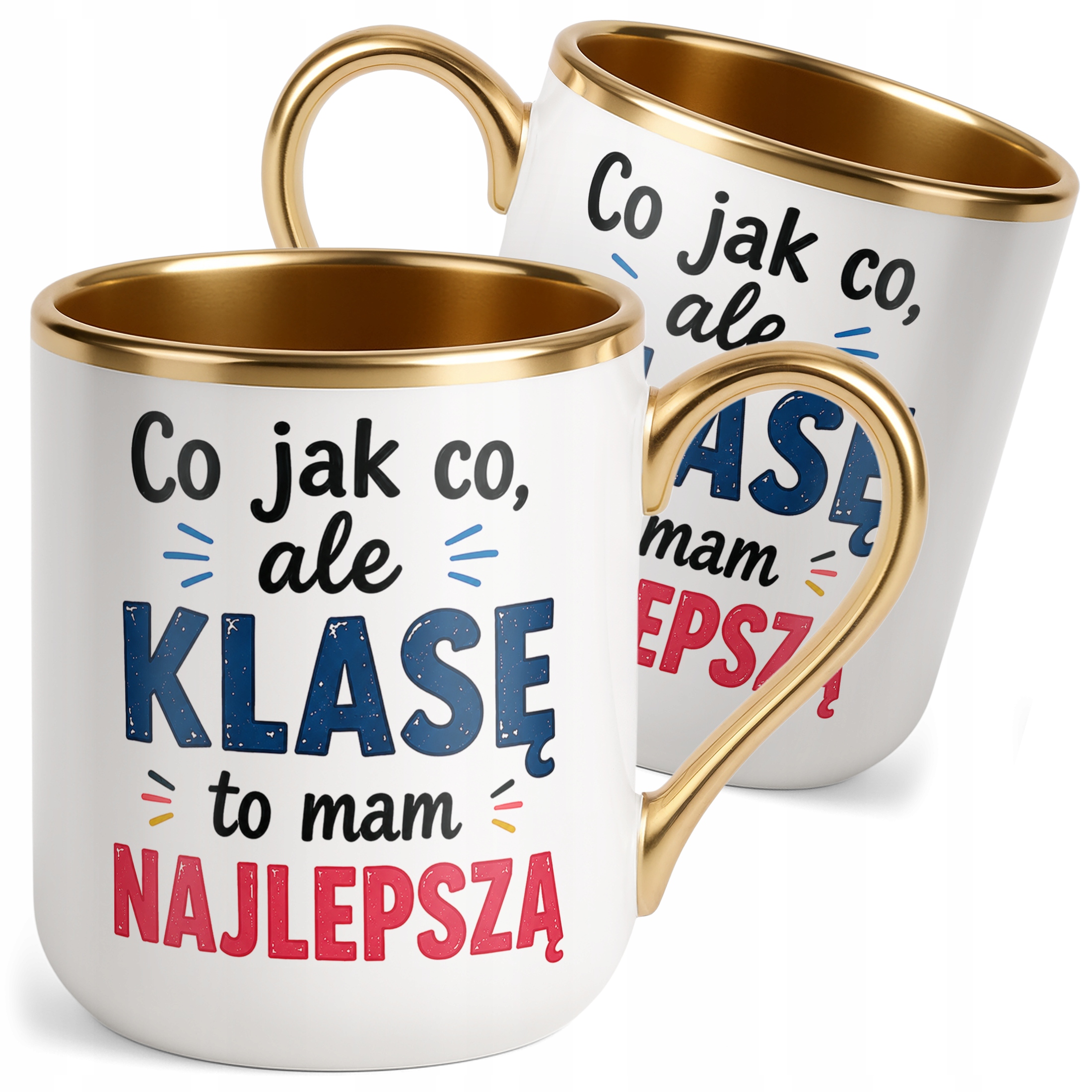 Kubek Premium Złoty Dzień Nauczyciela Dla Wychowawcy Prezent Upominek.