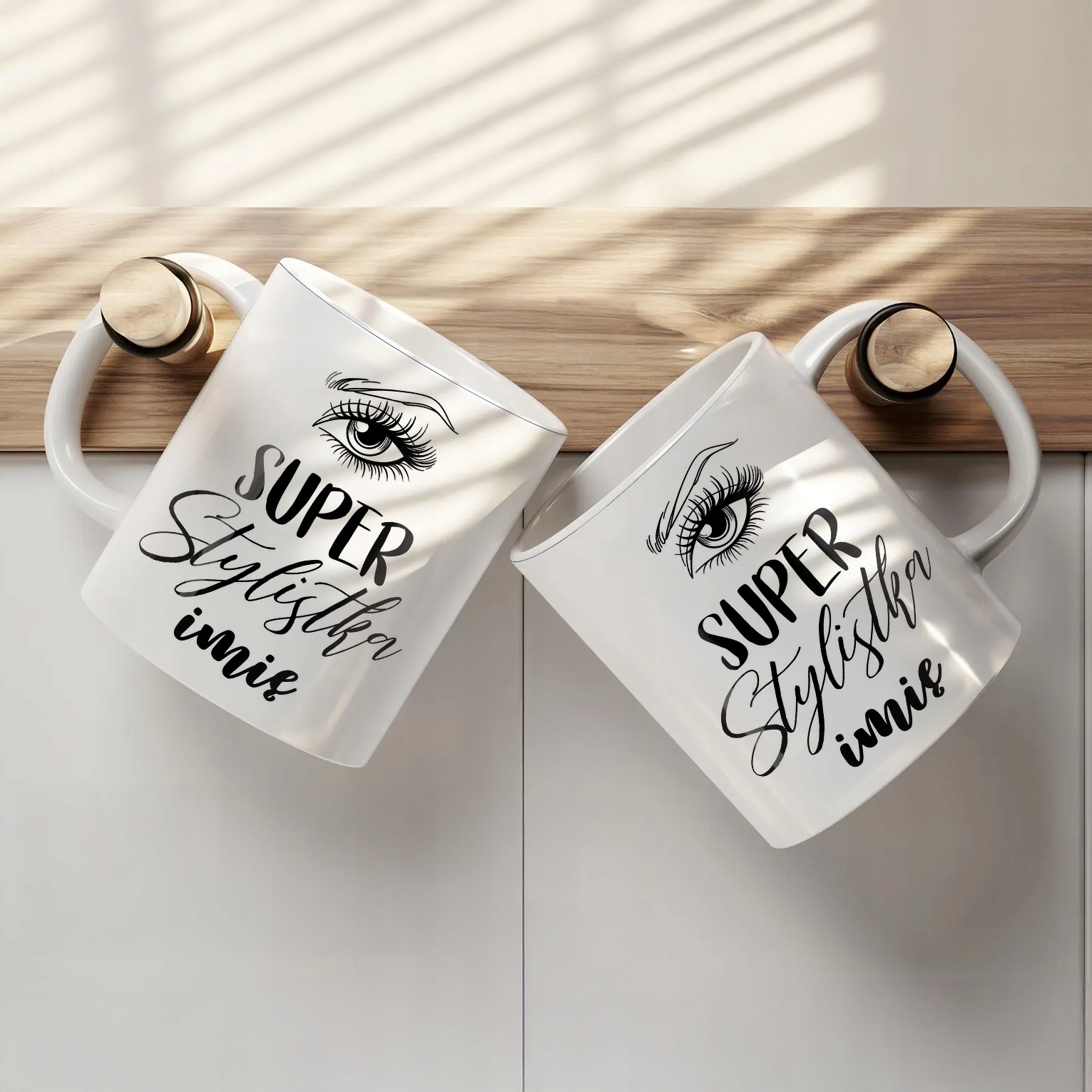 Kubek Ceramiczny Personalizowany Super Stylistka Rzęs Brwi Prezent