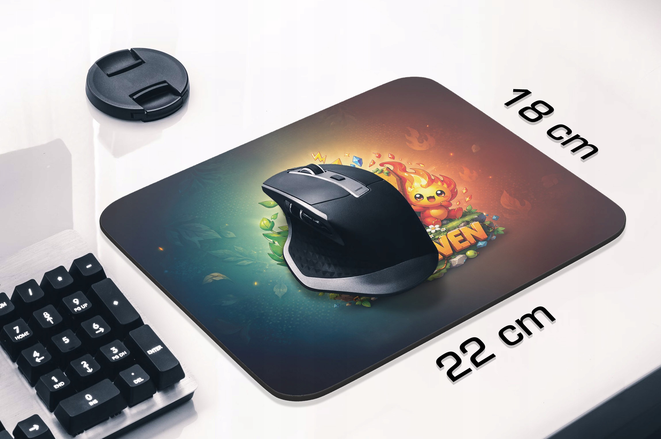 Podkładka pod mysz z nadrukiem 67 Six Seven dla graczy