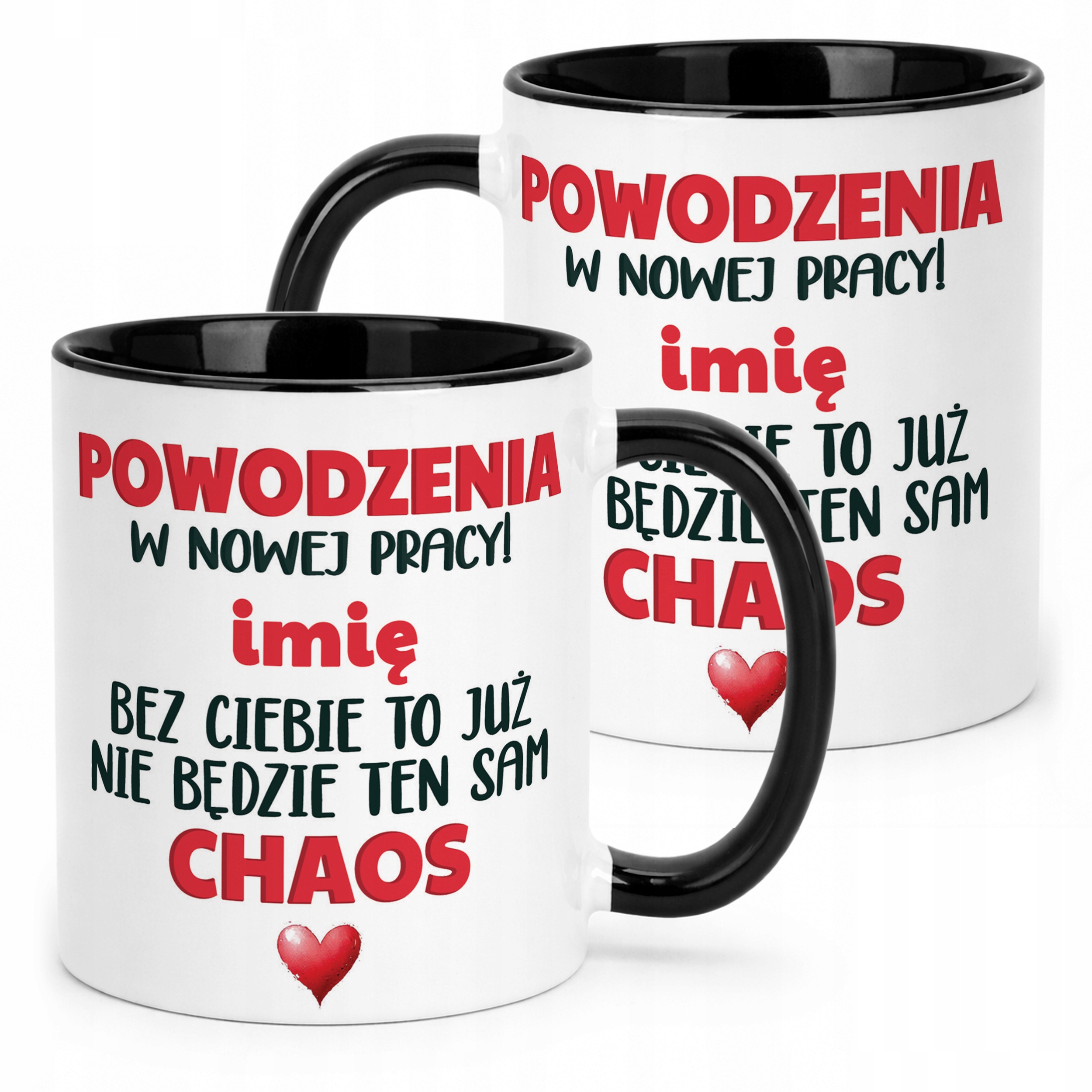 Kubek Czarny Personalizowany Pożeganie Odejście z Pracy Prezent