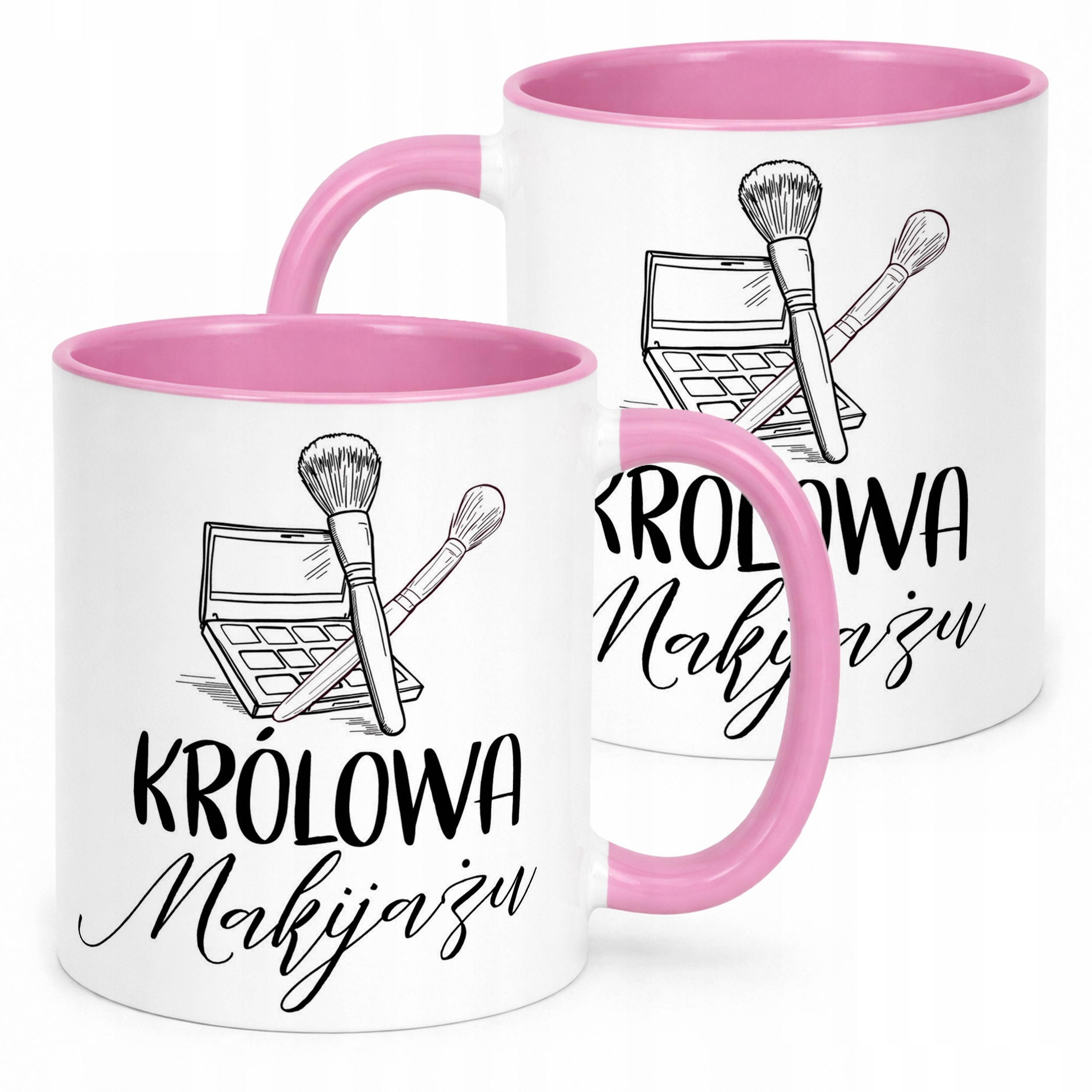 Kubek Różowy Królowa Makijażu Dla Makijażystki Prezent Upominek
