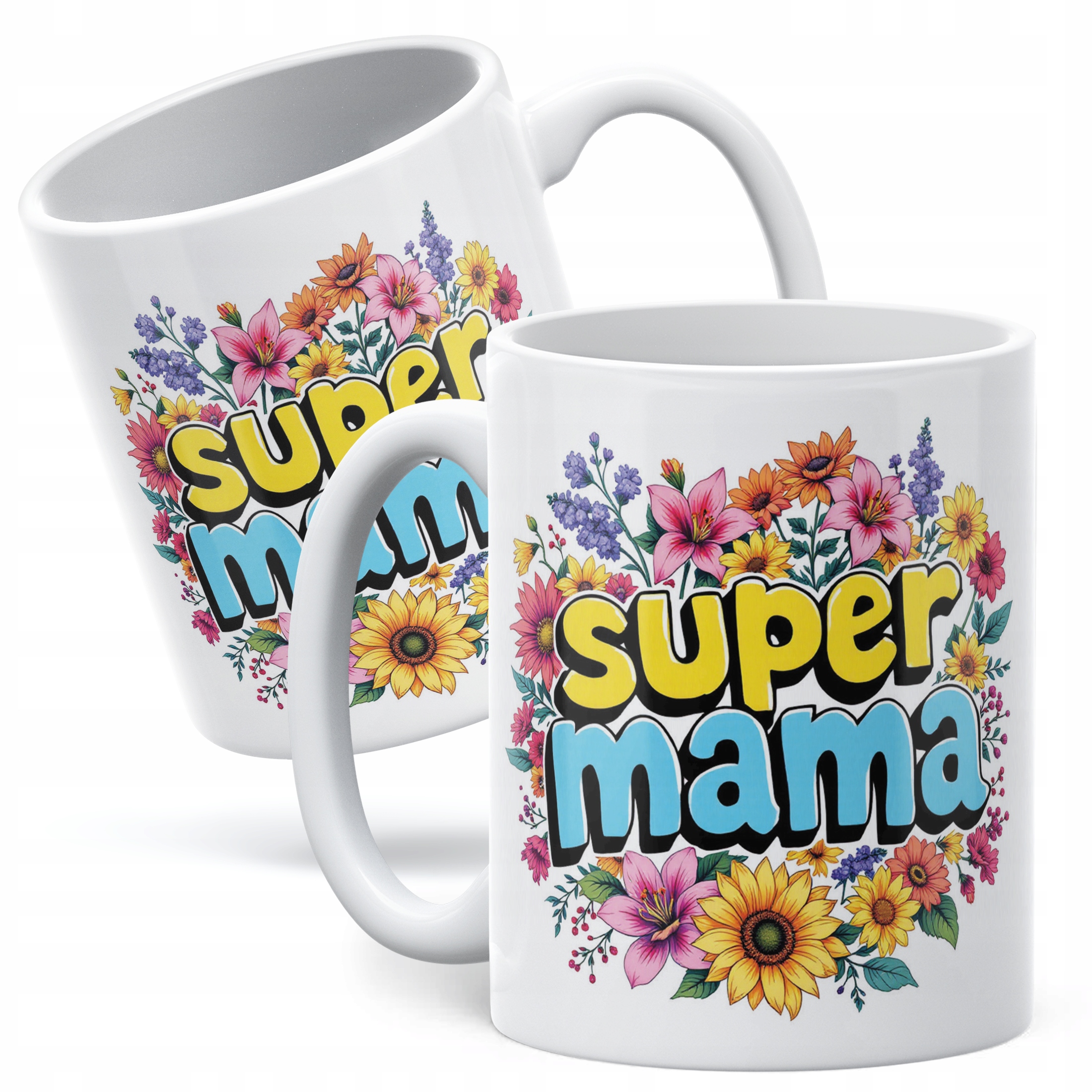 Kubek ceramiczny Dzień Matki Dla Mamy Prezent Upominek Super Mama