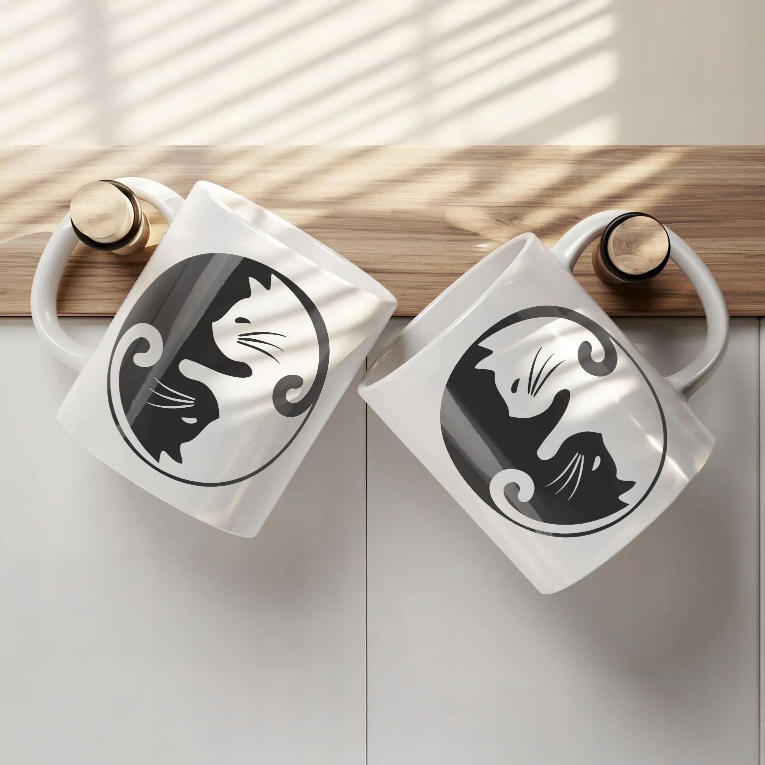 Kubek ceramiczny Koty Yin Yang Dla Kociary Prezent Upominek
