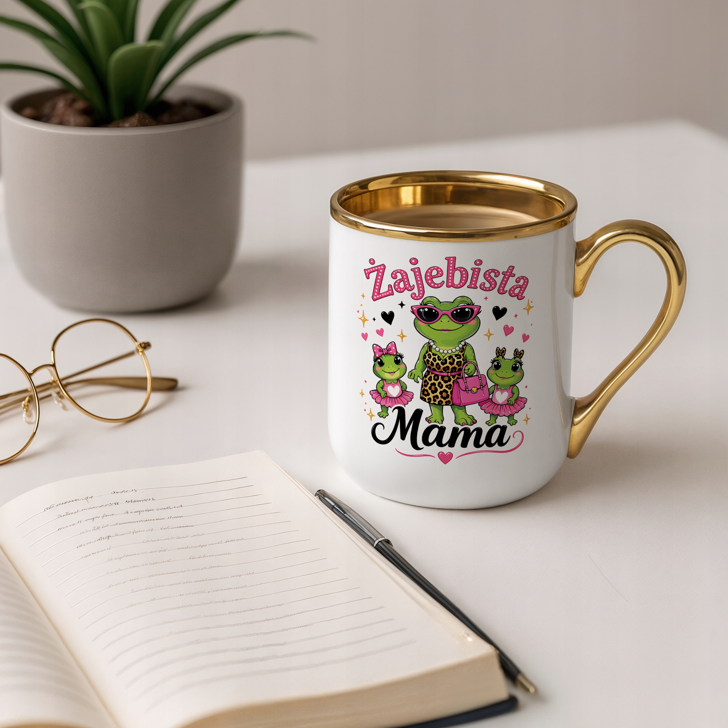 Dzień Matki prezent dla mamy kubek premium złoty praktyczny upominek mamy