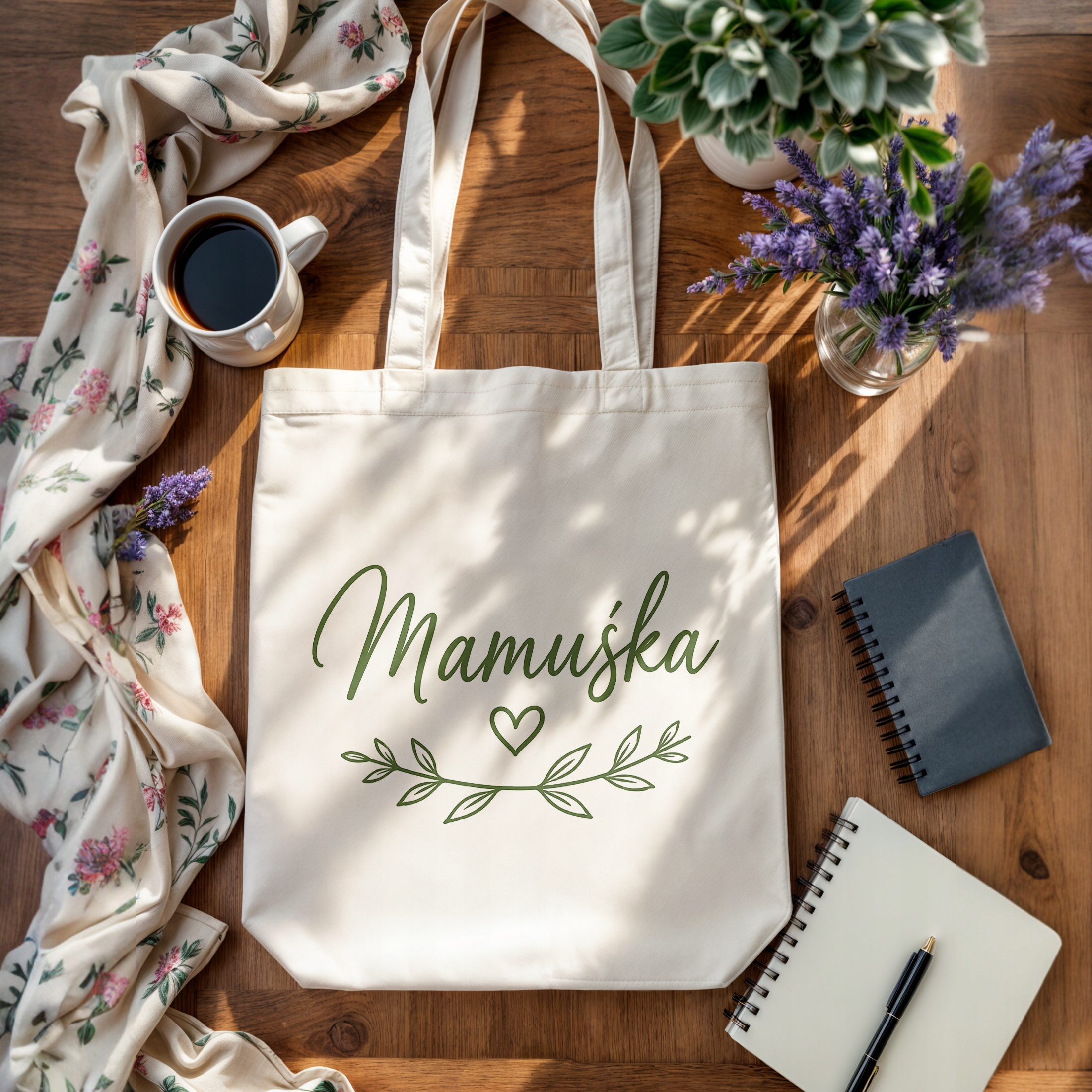 Prezent na Dzień Matki torba bawełniana premium dla mamy idealny prezent