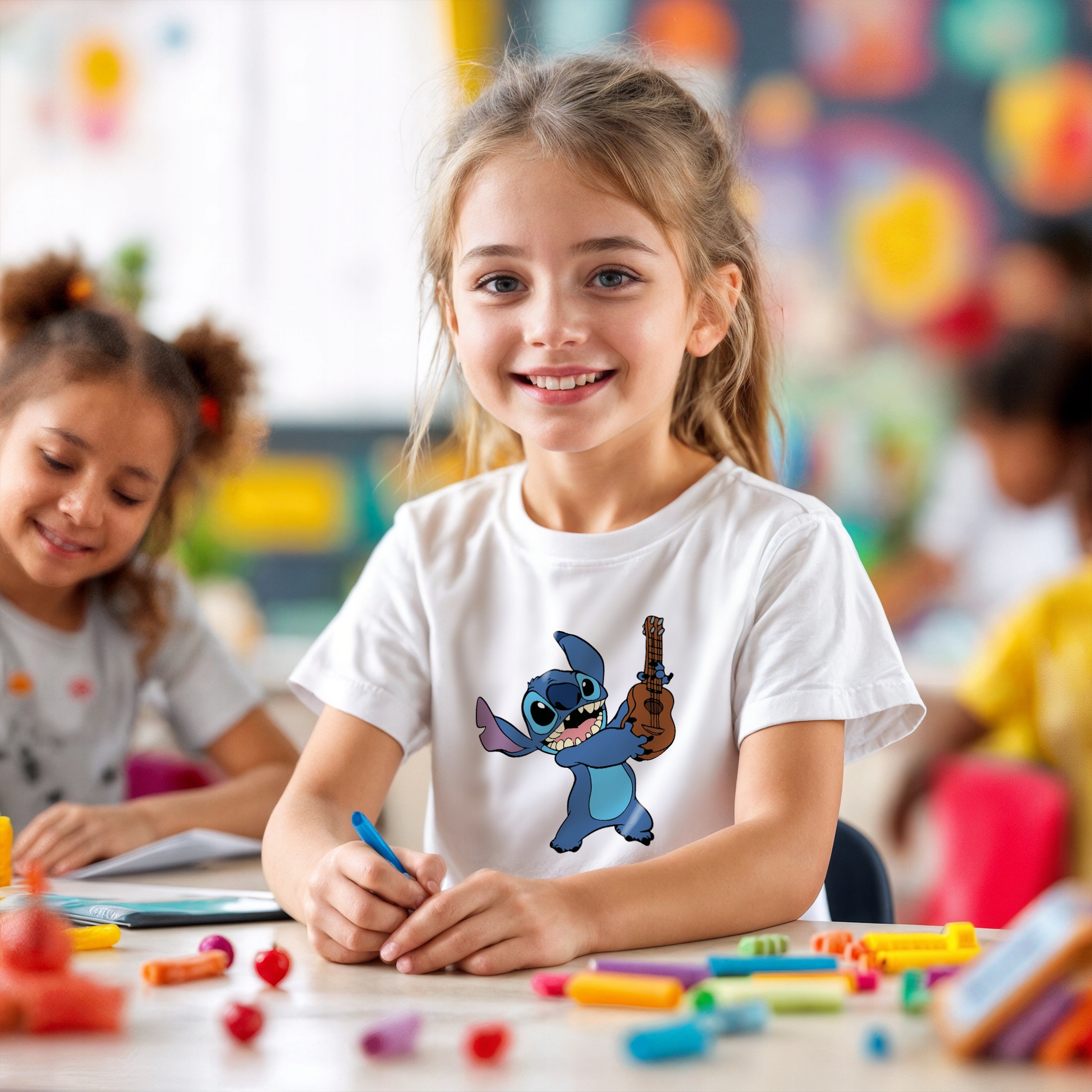 Koszulka biała dziecięca Stitch Lilo i Stich Dla Fanów