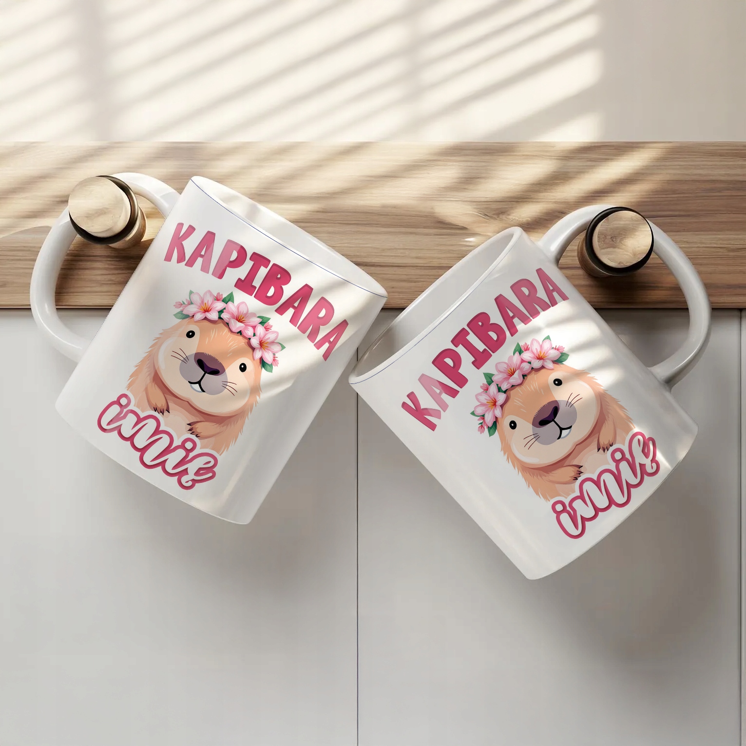 Kubek ceramiczny personalizowany Kapibara Capybara Zwierzak Dla Dzieci