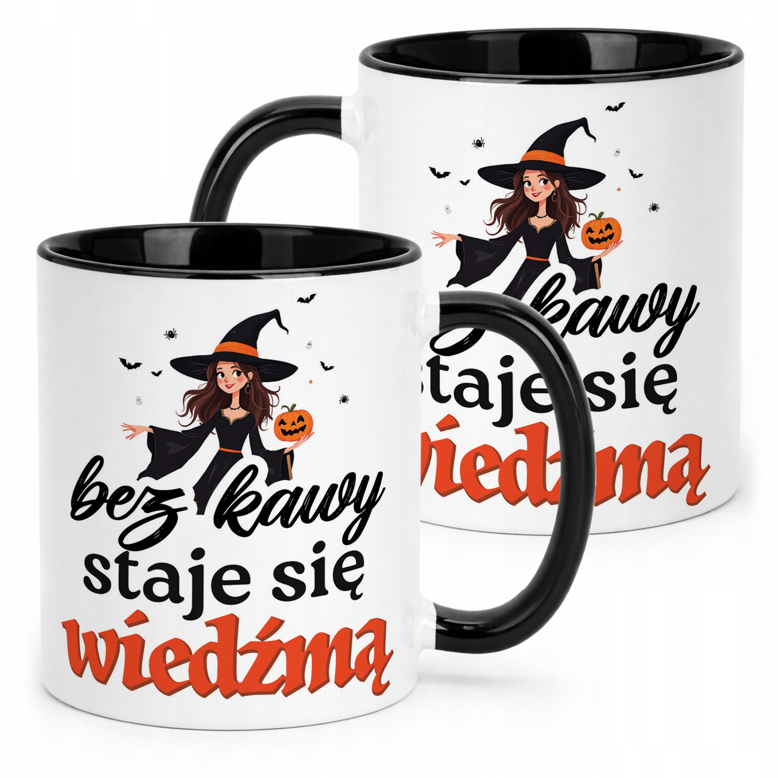 Kubek Czarny Bez Kawy Staje Się Wiedźmą Dla Kobiety Prezent