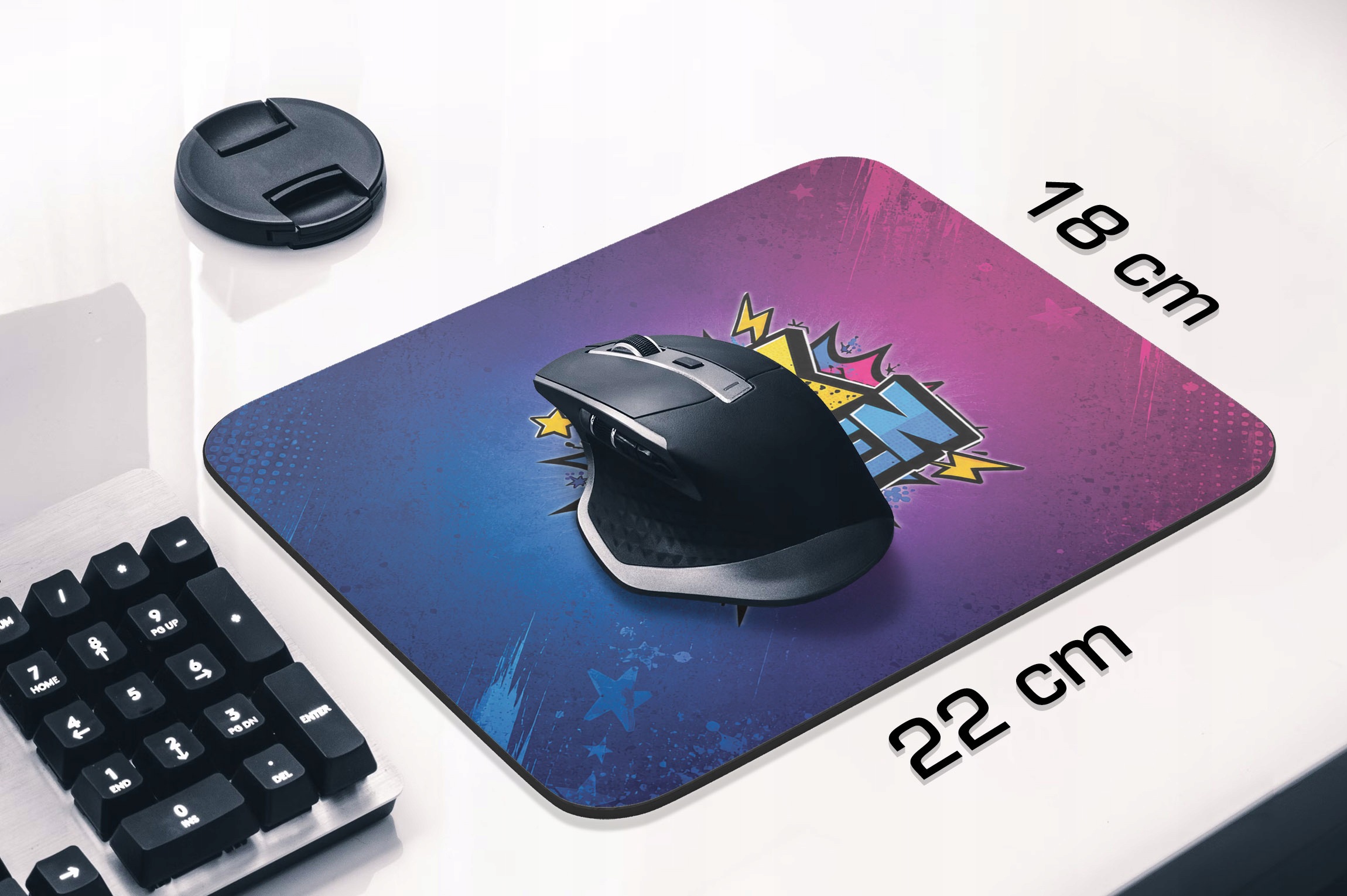 Podkładka pod mysz z nadrukiem 67 Six Seven dla graczy