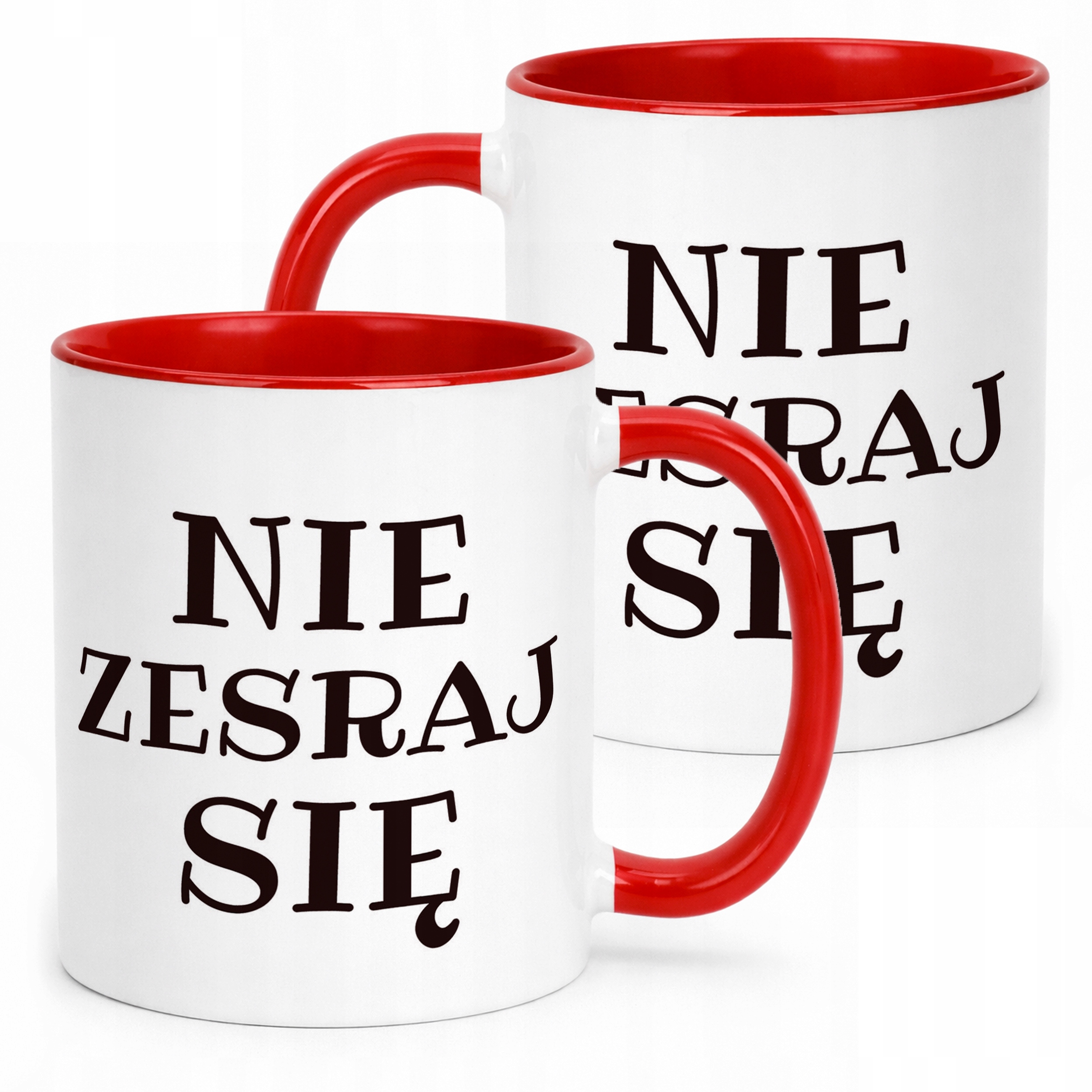 Kubek ceramiczny Nie Zesraj Się Śmieszny Zabawny Prezent