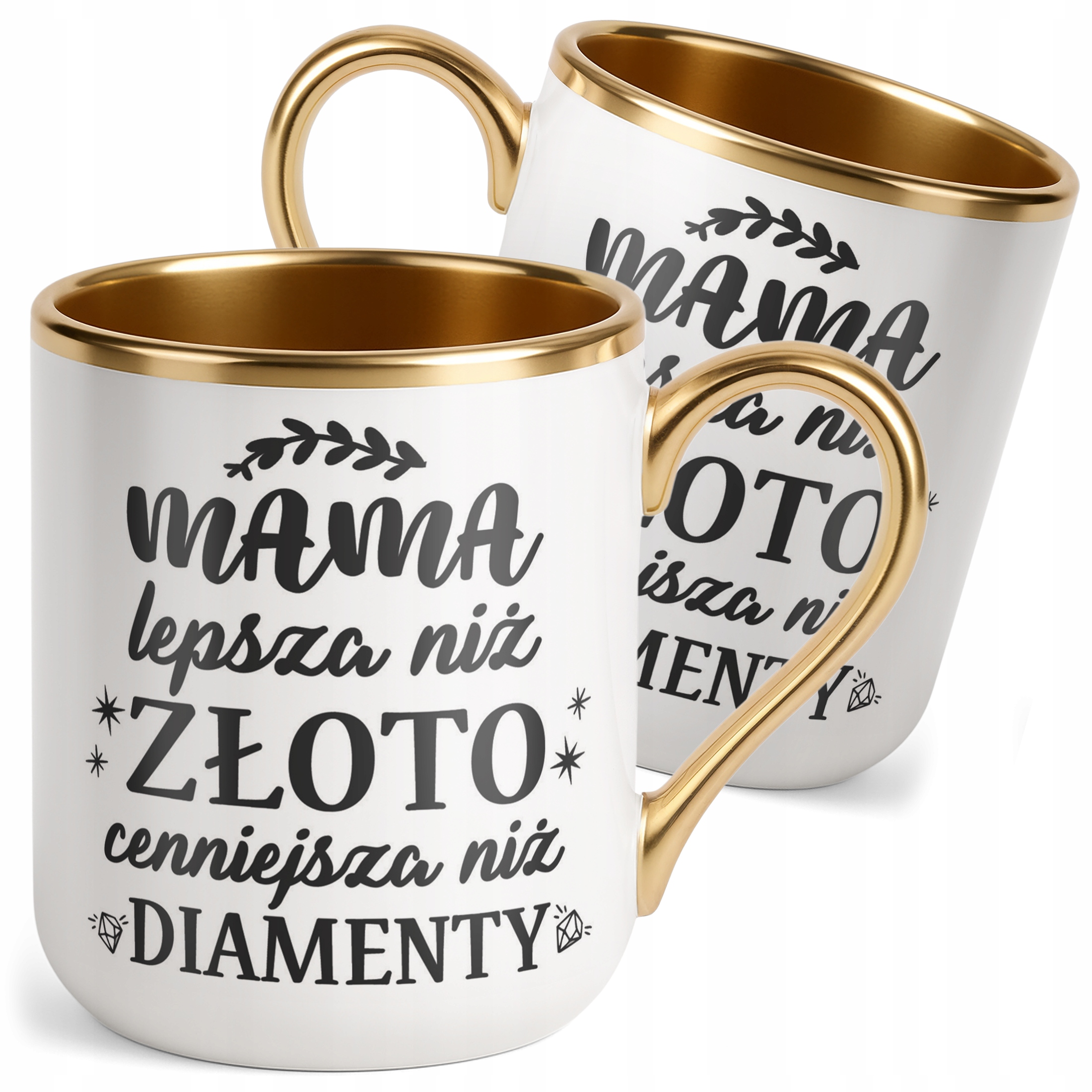 Kubek Premium Złoty Dzień Matki Dla Mamy Prezent Lepsza Niż Złoto