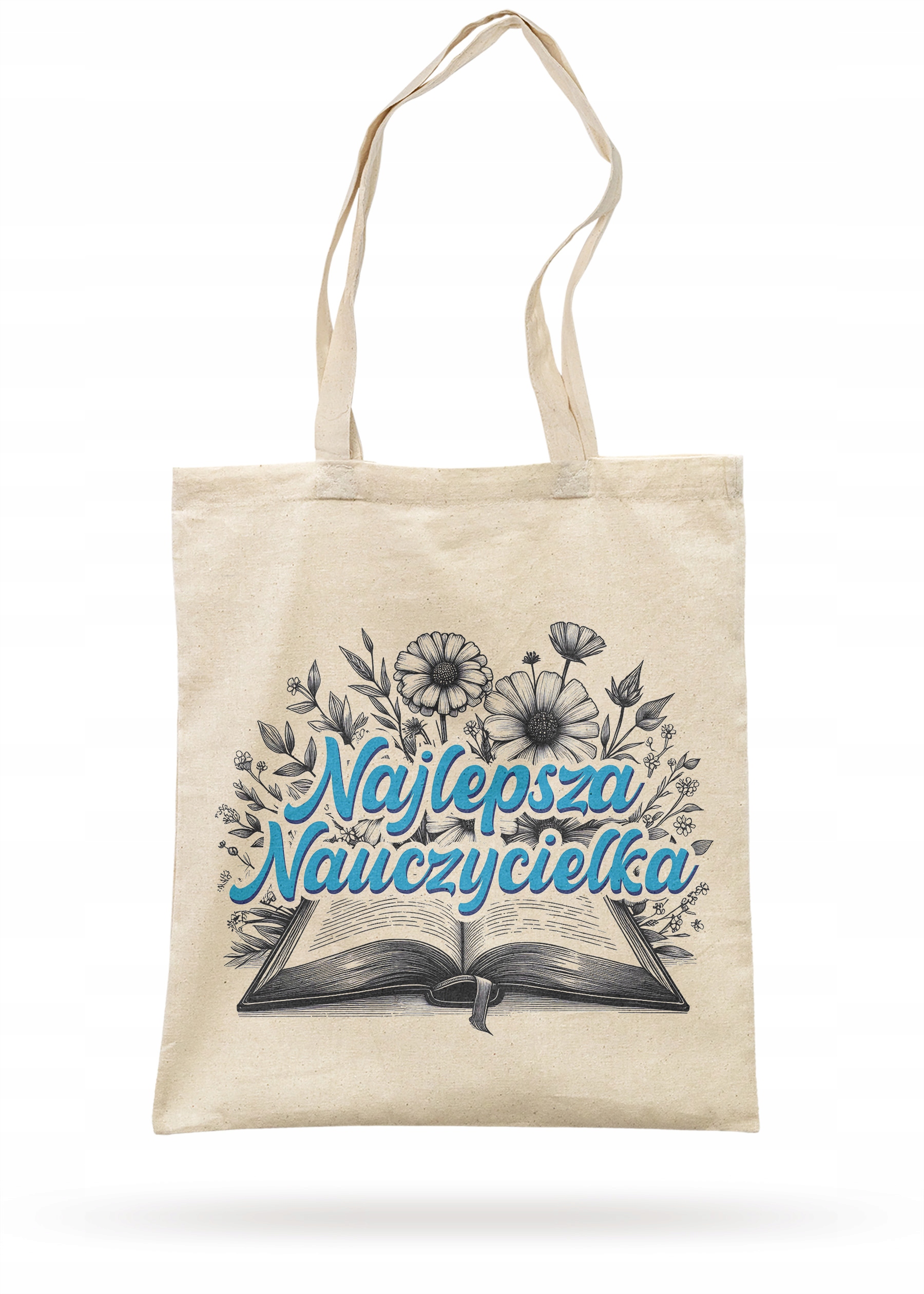 Torba bawełniana z dnem Dzień Nauczyciela Najlepsza Nauczycielka Prezent