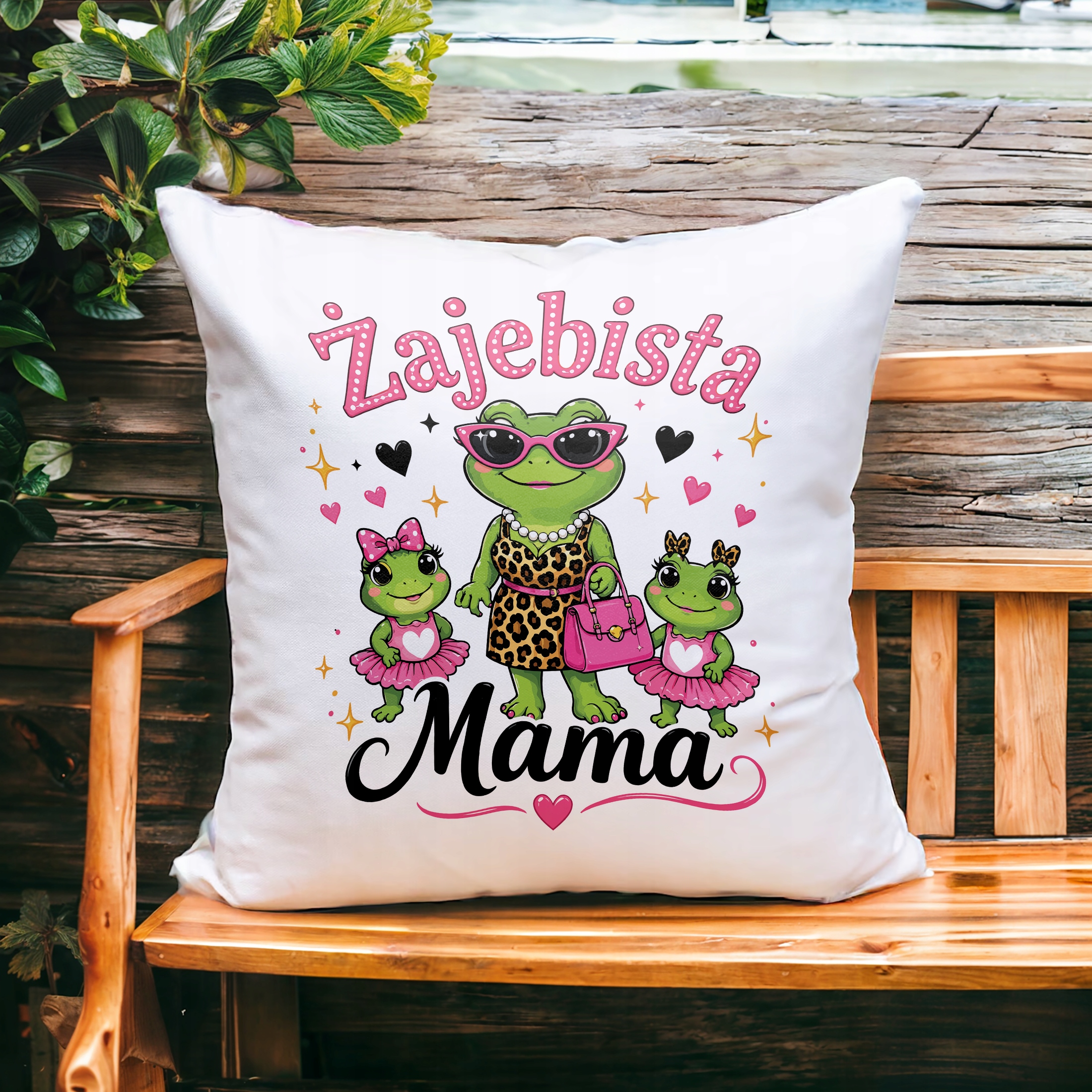 Poduszka dla mamy 38x38cm prezent na Dzień Matki miły upominek dla mamy