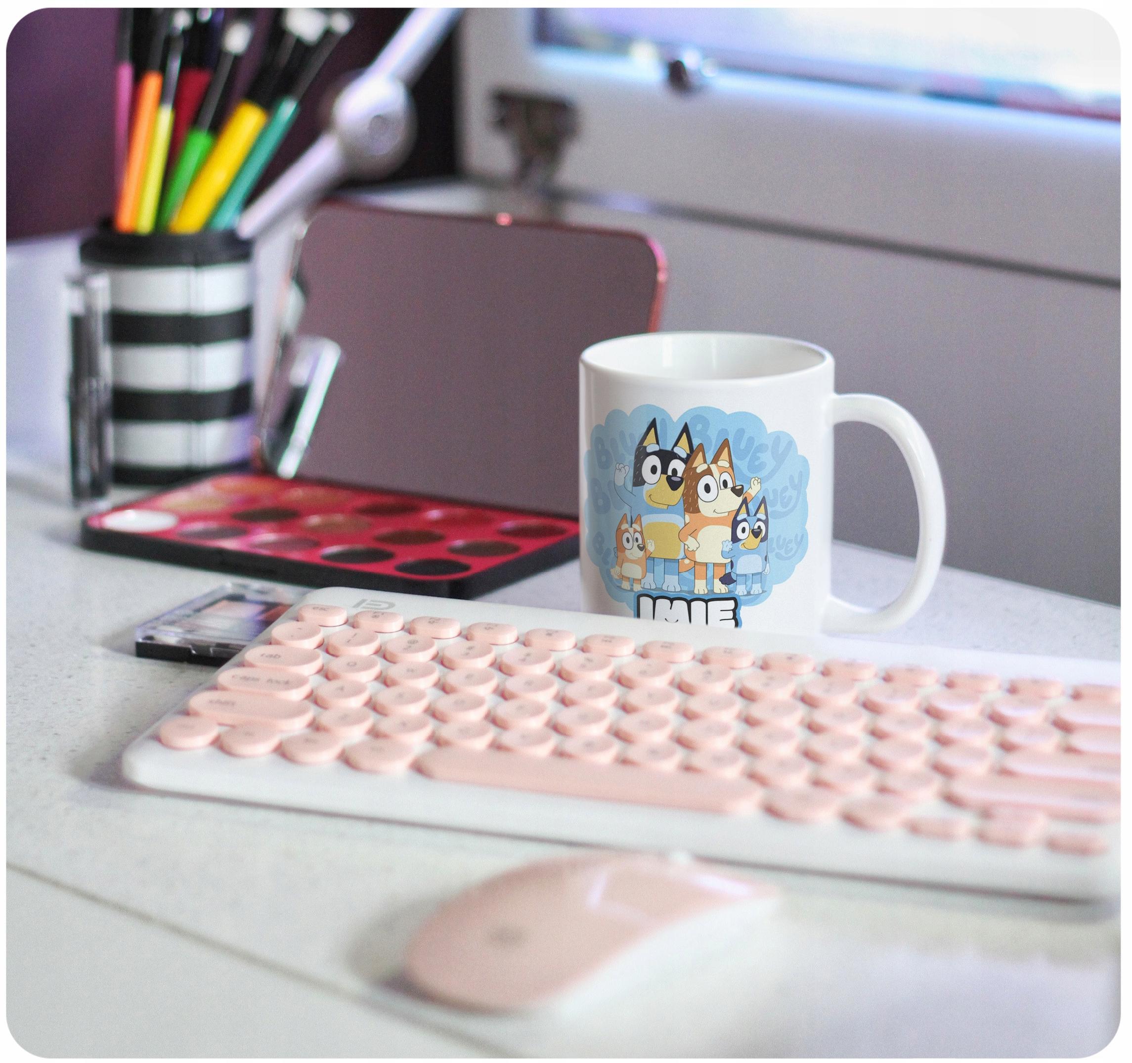 Kubek ceramiczny Bluey Personalizowany z Imieniem Prezent Dla Dziecka