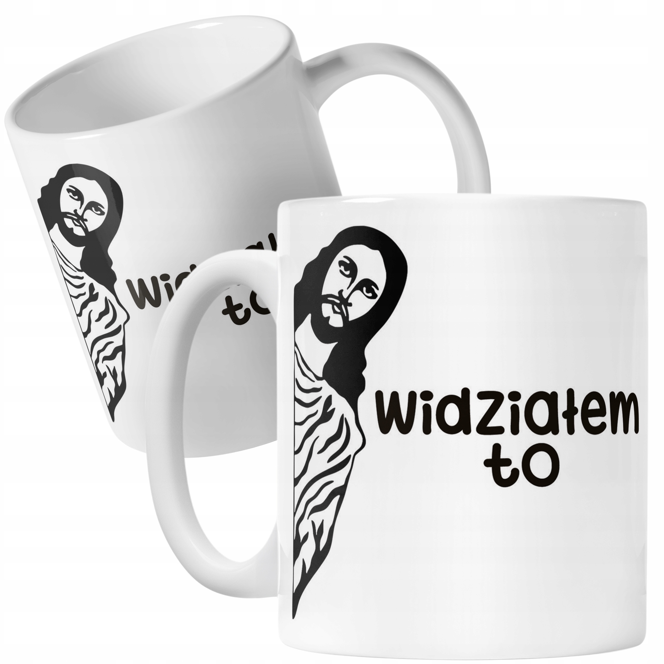 Kubek ceramiczny Widziałem To Jezus Śmieszny Zabawny Prezent