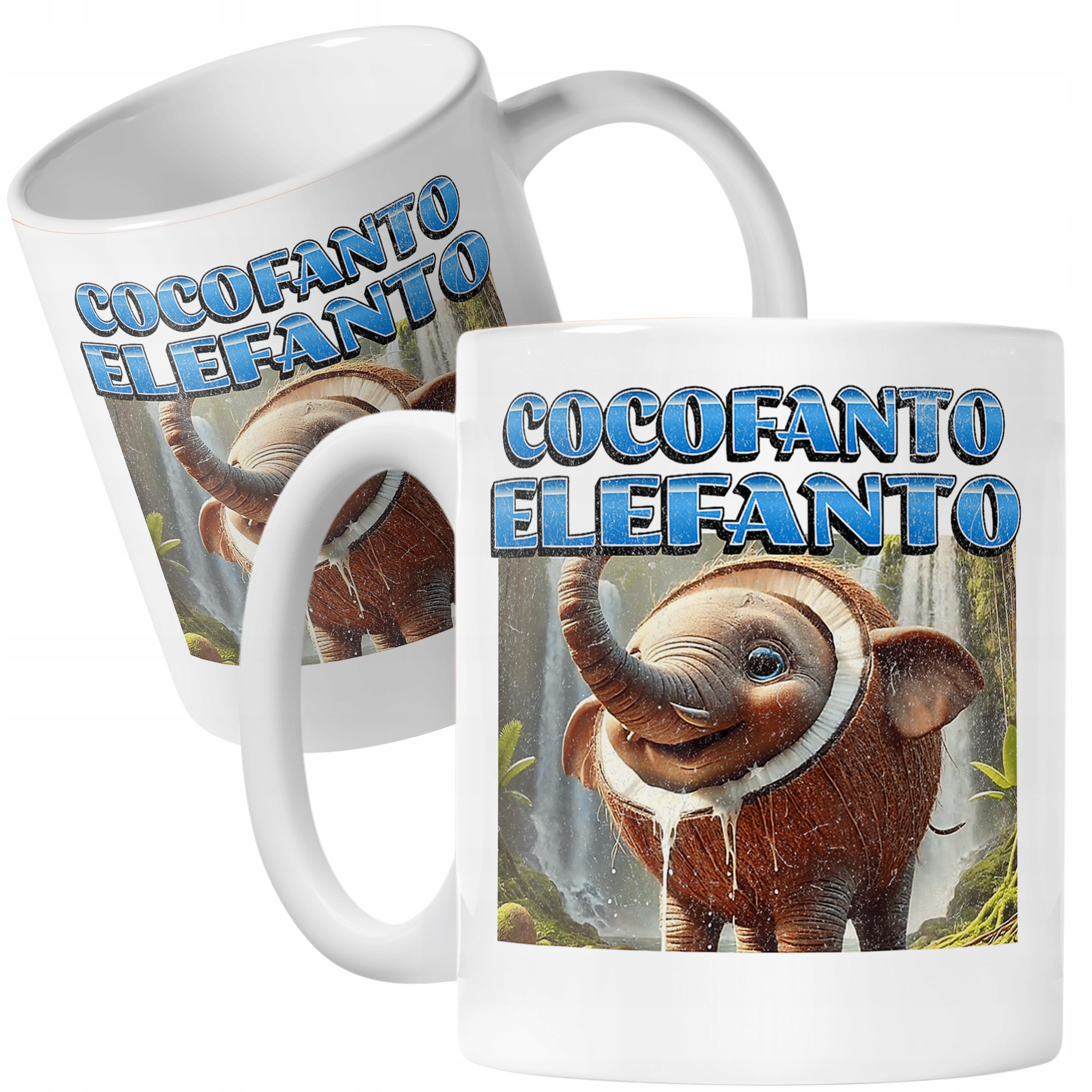 Kubek ceramiczny Cocofanto Elefanto viral tiktok brainrot mem