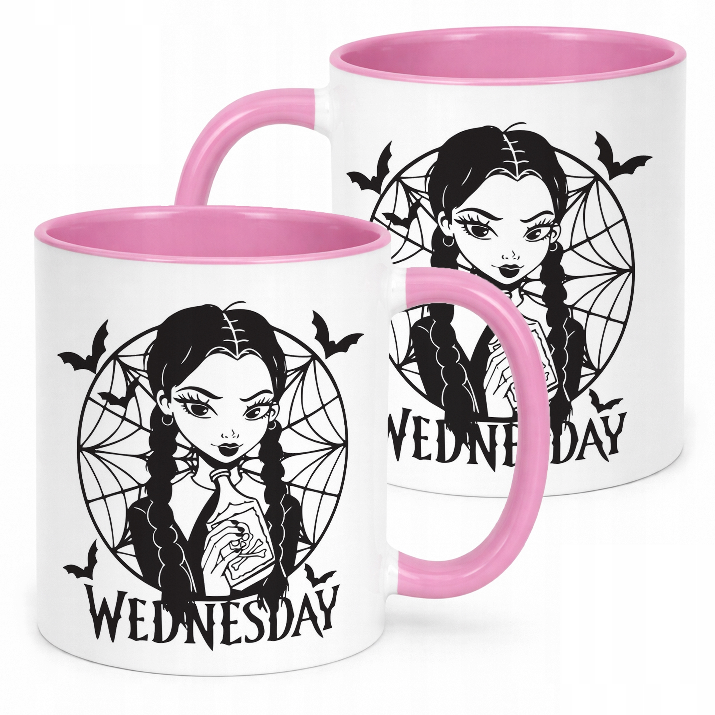 Kubek Różowy Nevermore Wednesday Addams Dla Fanów Prezent