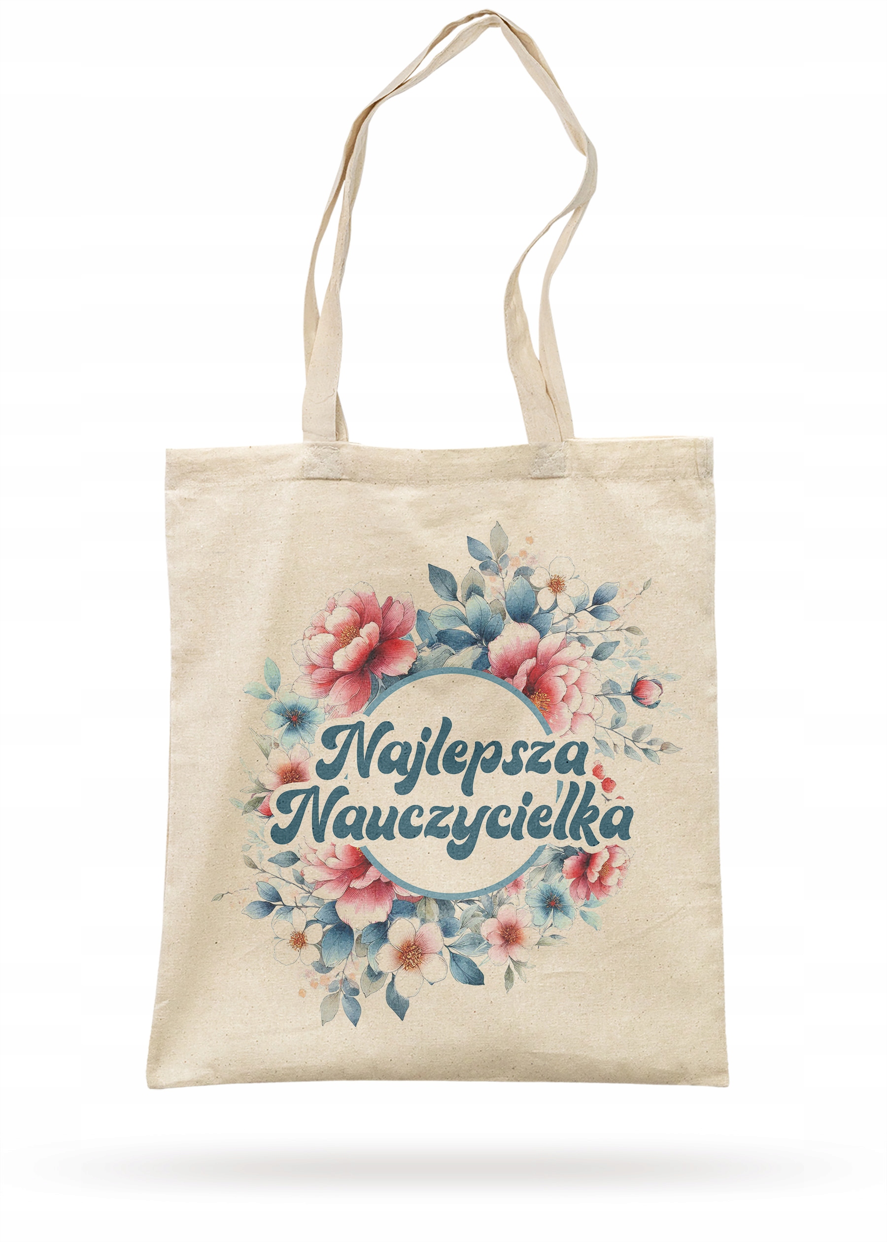 Torba bawełniana z dnem Dzień Nauczyciela Najlepsza Nauczycielka Prezent
