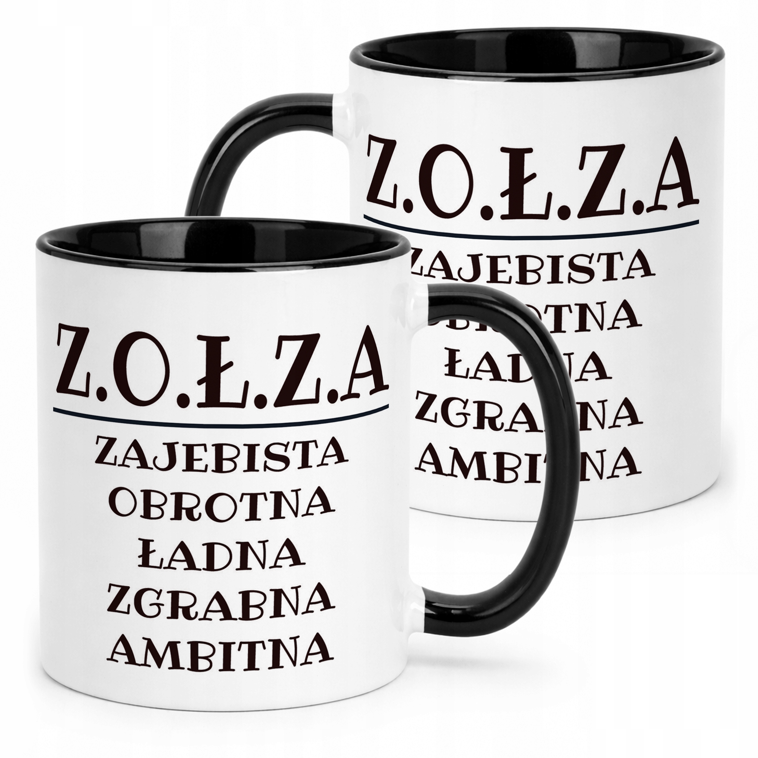 Kubek Czarny Z.O.Ł.Z.A Dla Kobiety Śmieszny Zabawny Prezent