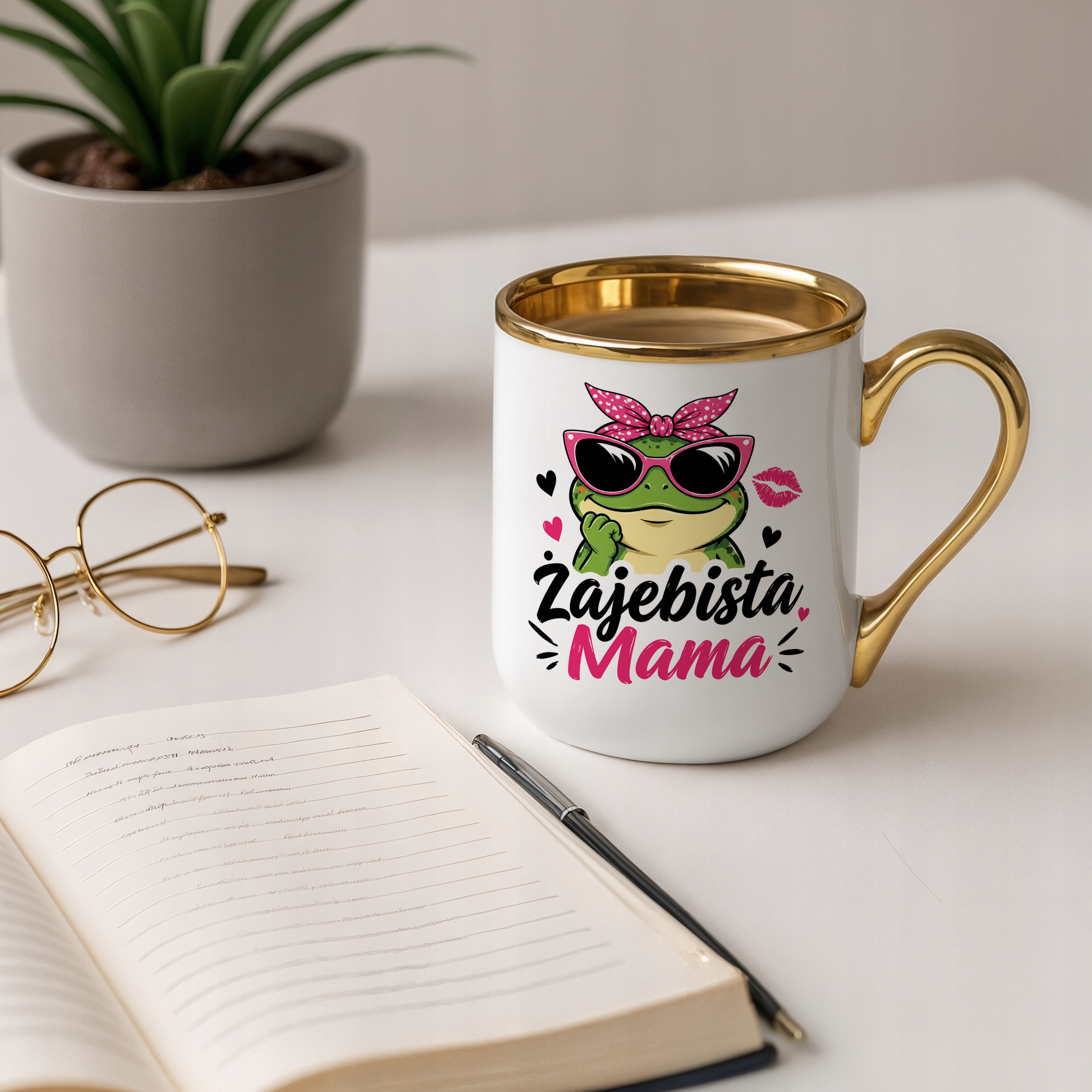 Dzień Matki prezent dla mamy kubek premium złoty idealny upominek dla mamy