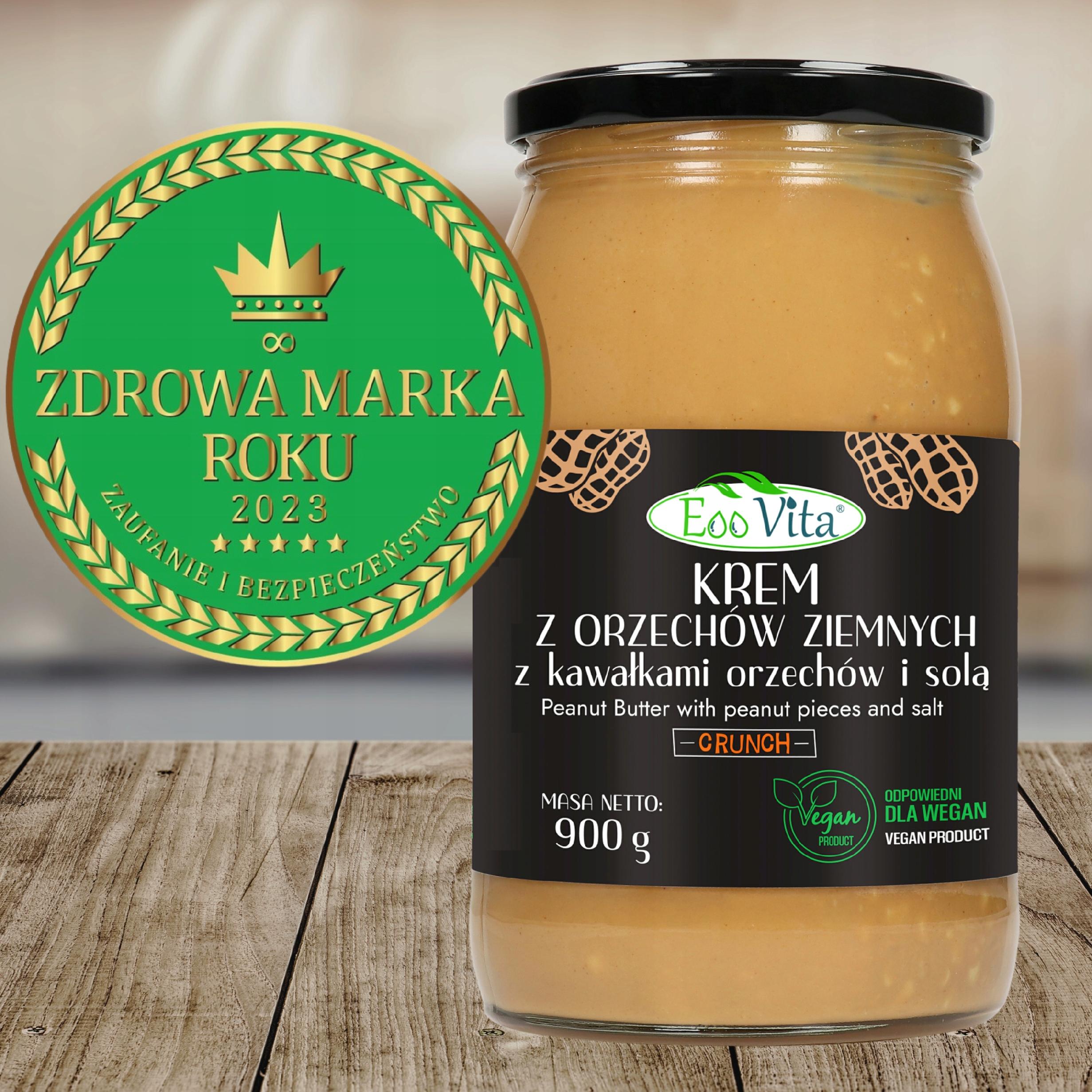 Krem z orzechów ziemnych CRUNCH z Solą KETO 900 g | EooVita