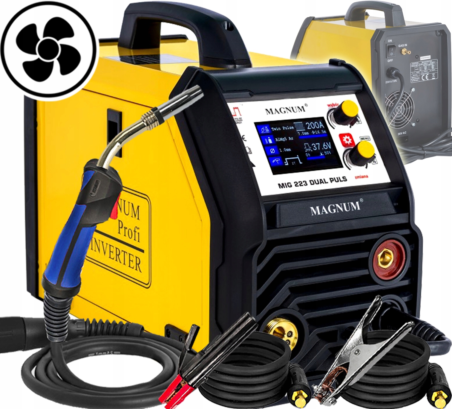 SPAWARKA INWERTOROWA MIGOMAT SPAWALNICZY MAGNUM MIG 223 DUAL PULS